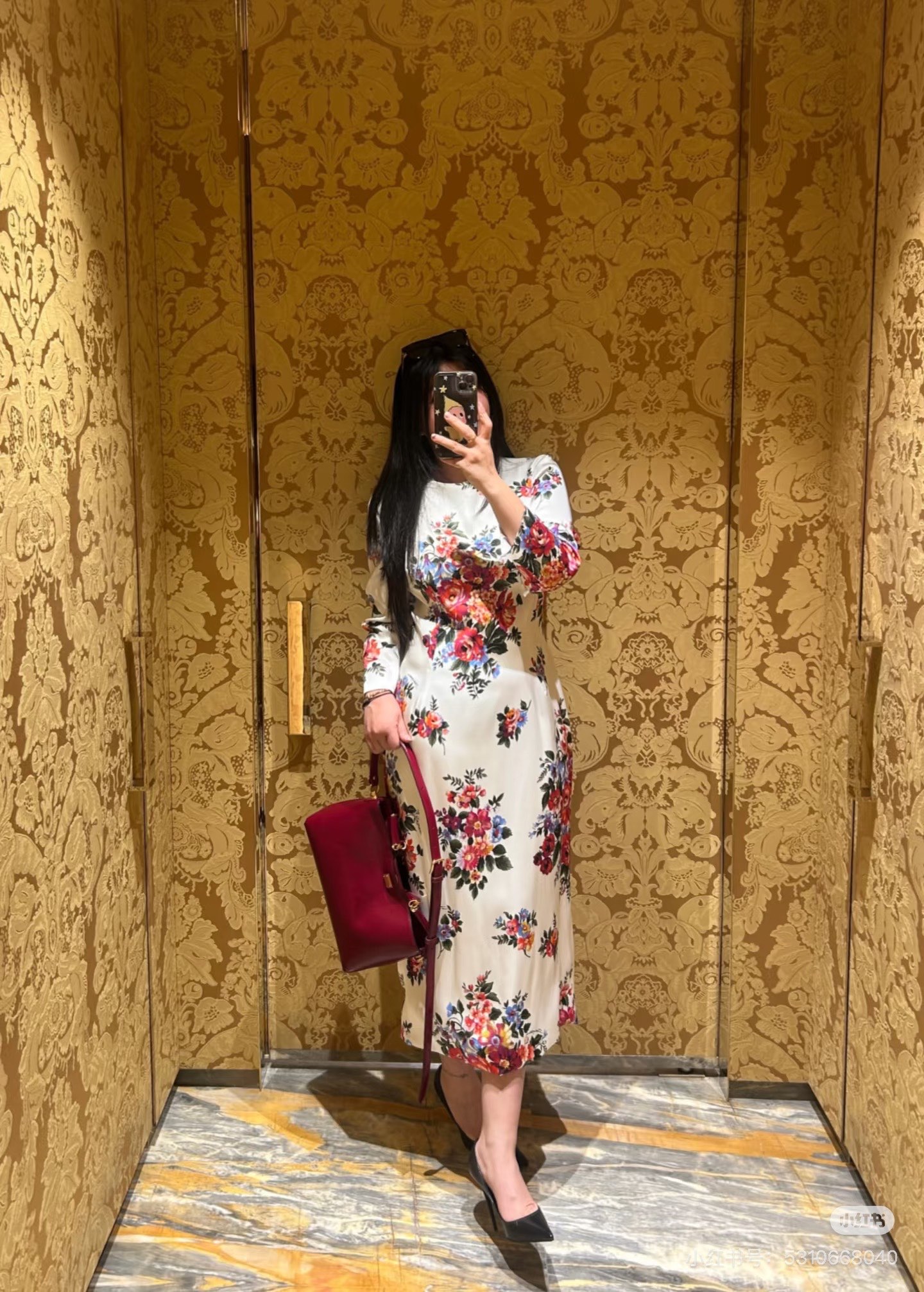 26春夏新款❤️定位印花连衣裙！里外全真丝面料！现货36-38-40-42