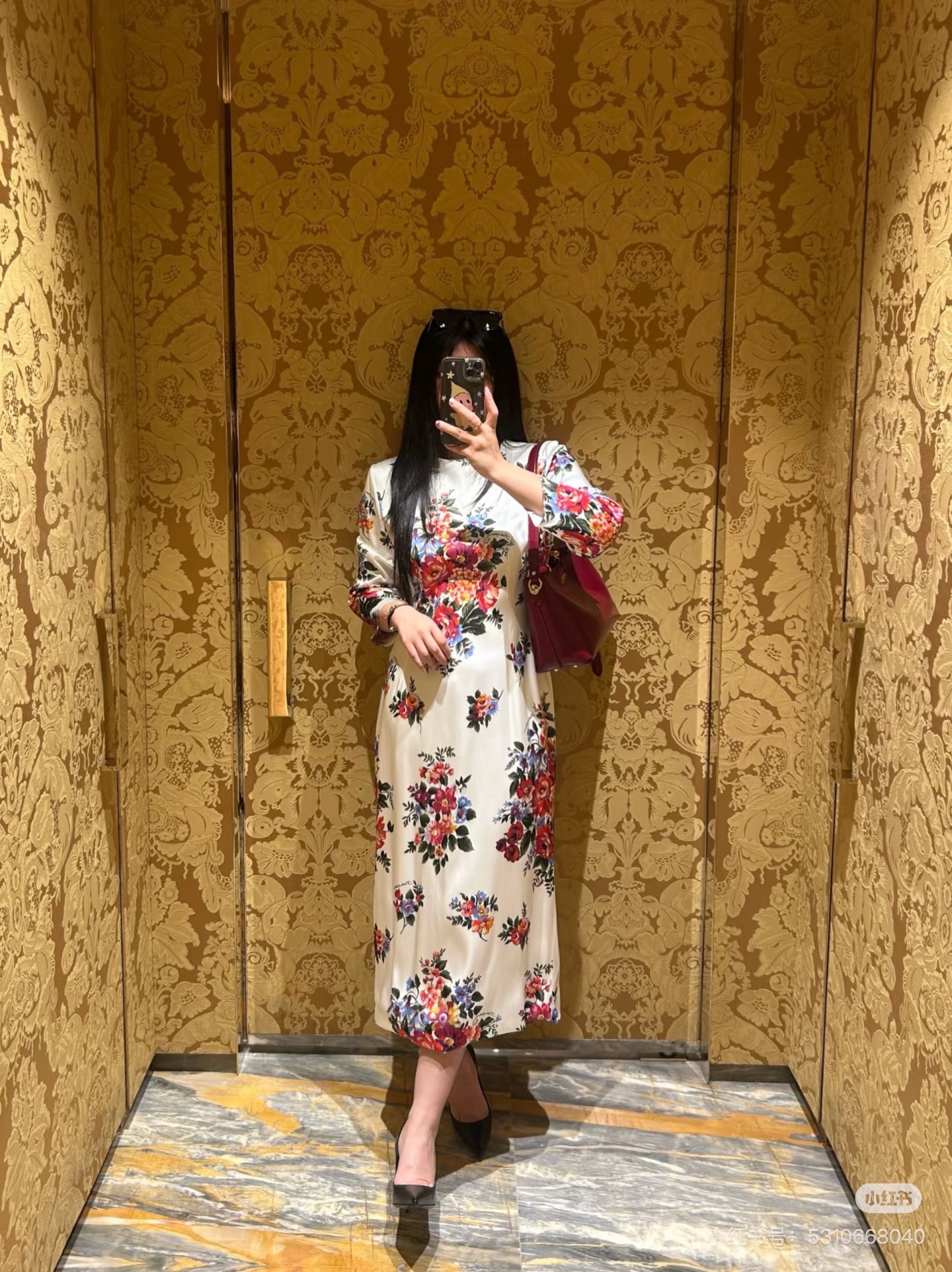 26春夏新款❤️定位印花连衣裙！里外全真丝面料！现货36-38-40-42