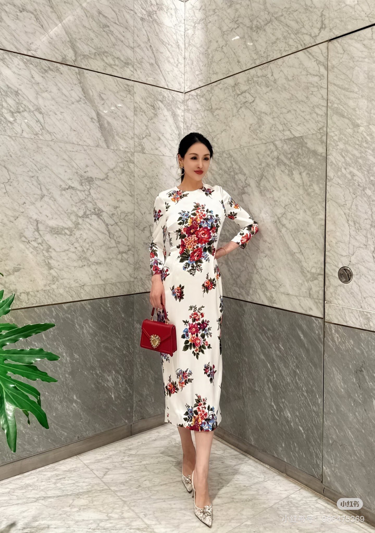 26春夏新款❤️定位印花连衣裙！里外全真丝面料！现货36-38-40-42