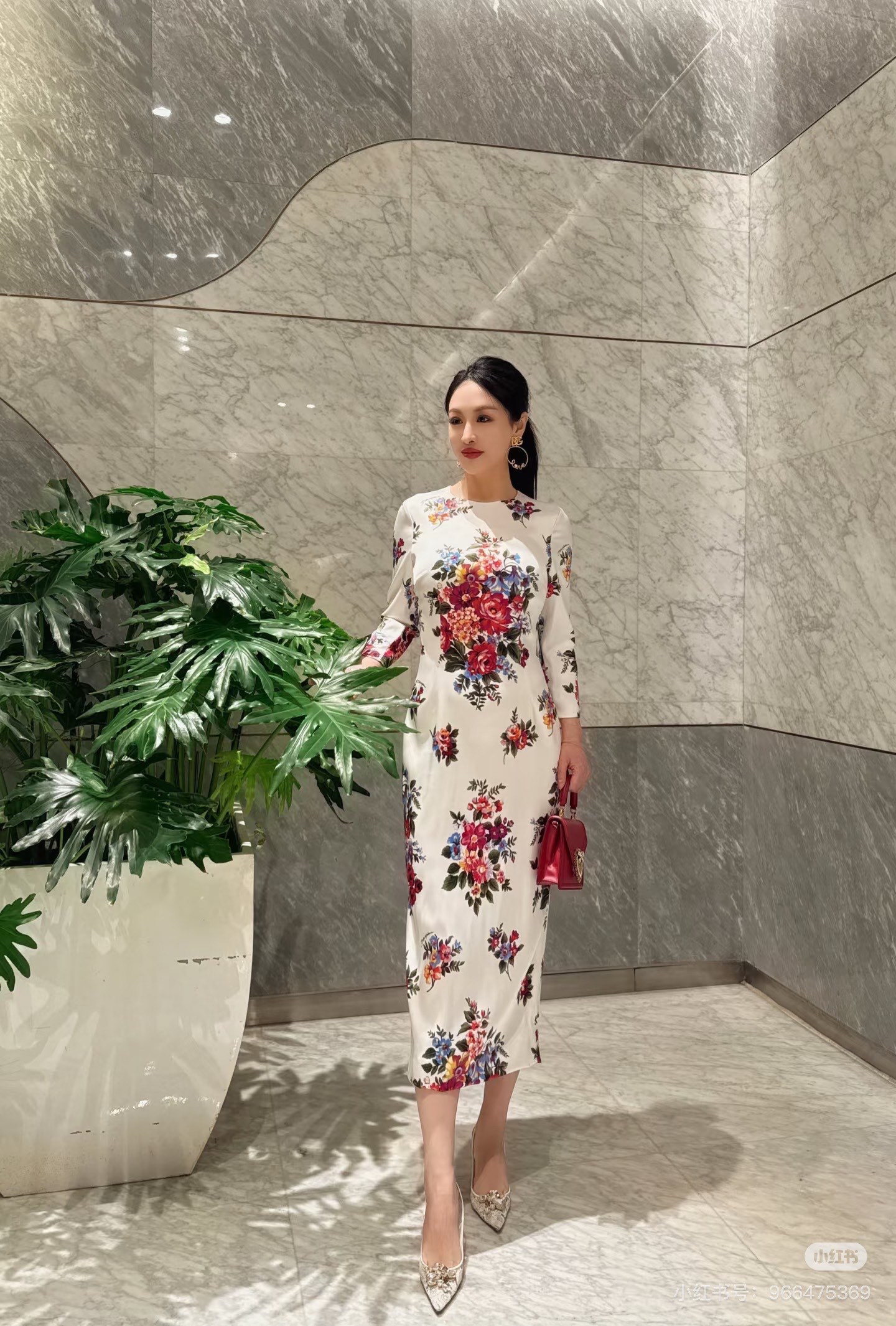 26春夏新款❤️定位印花连衣裙！里外全真丝面料！现货36-38-40-42