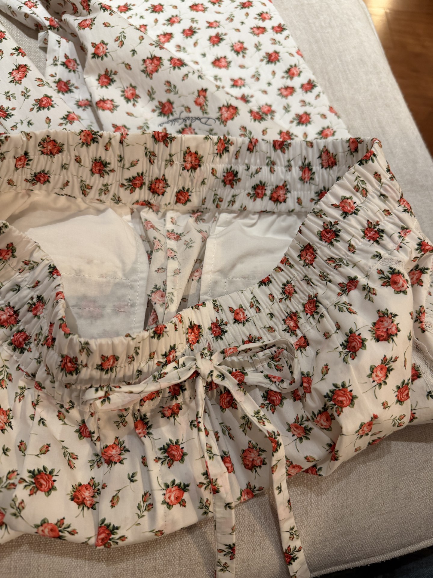 26春夏新款❤️小碎华纯棉印花长裤！阔腿裤宽松现货36-38-40-42