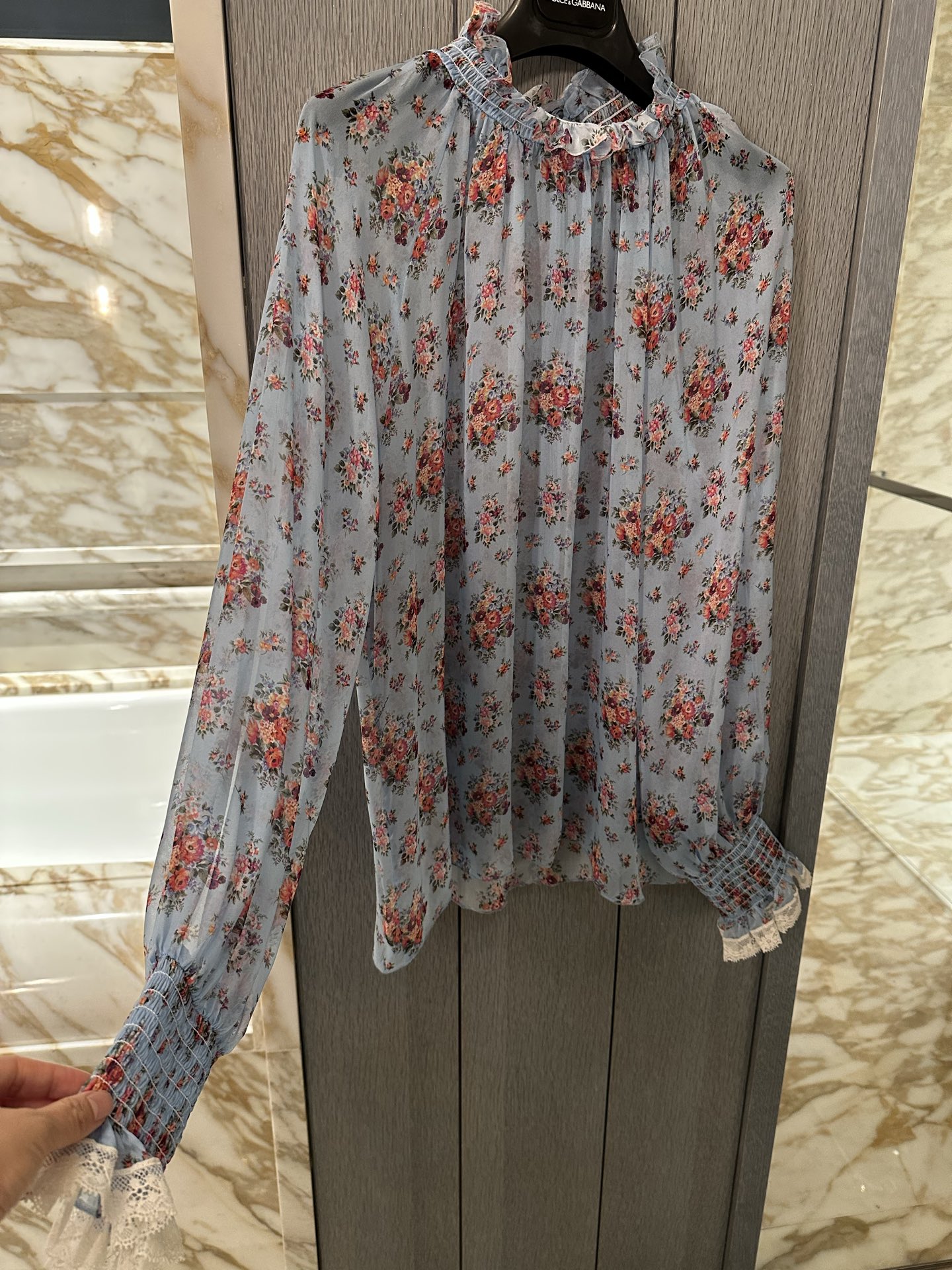 26春夏新款❤️真丝雪纺面料衬衣！小碎花百搭现货36-38-40-42