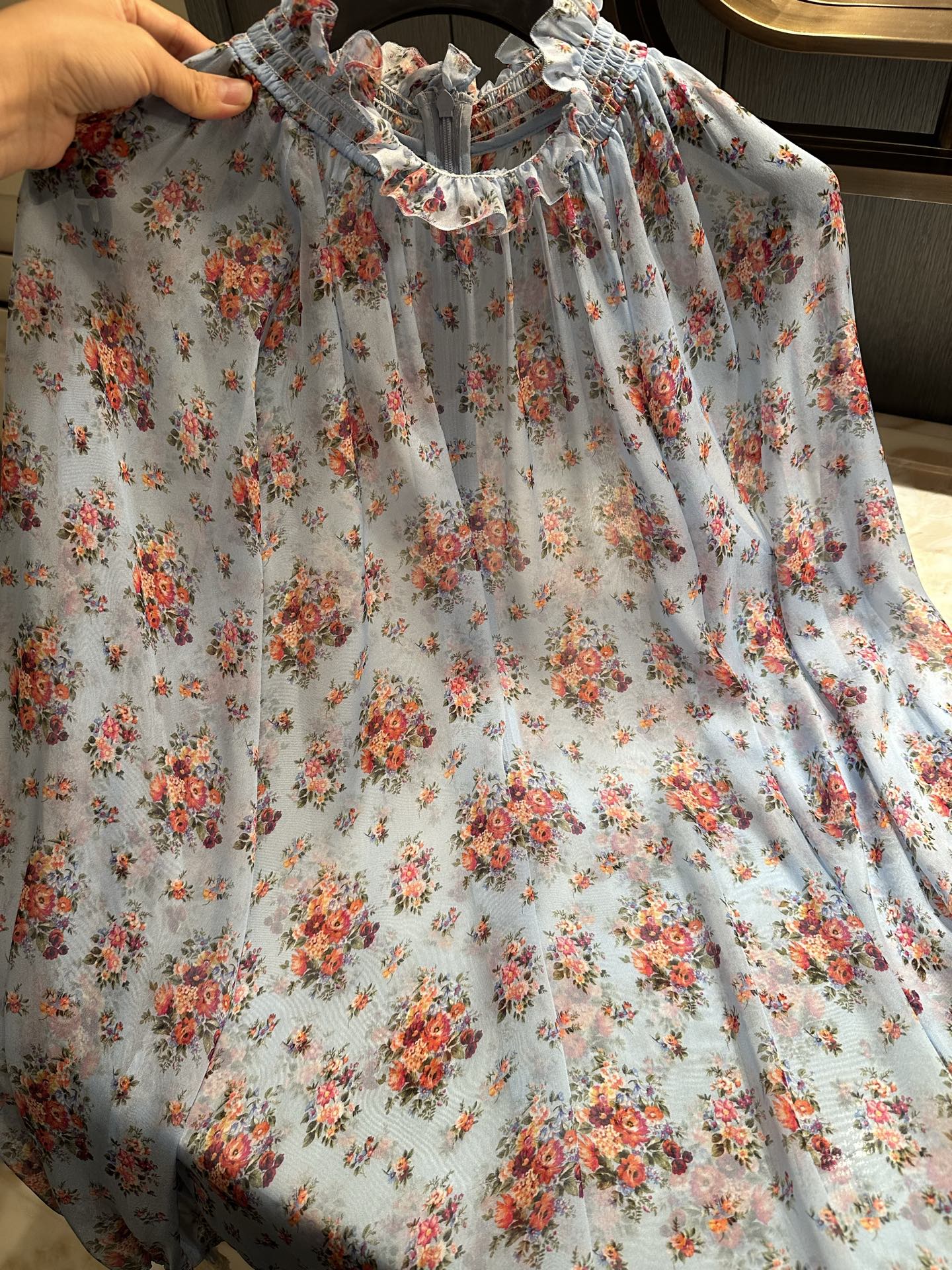 26春夏新款❤️真丝雪纺面料衬衣！小碎花百搭现货36-38-40-42