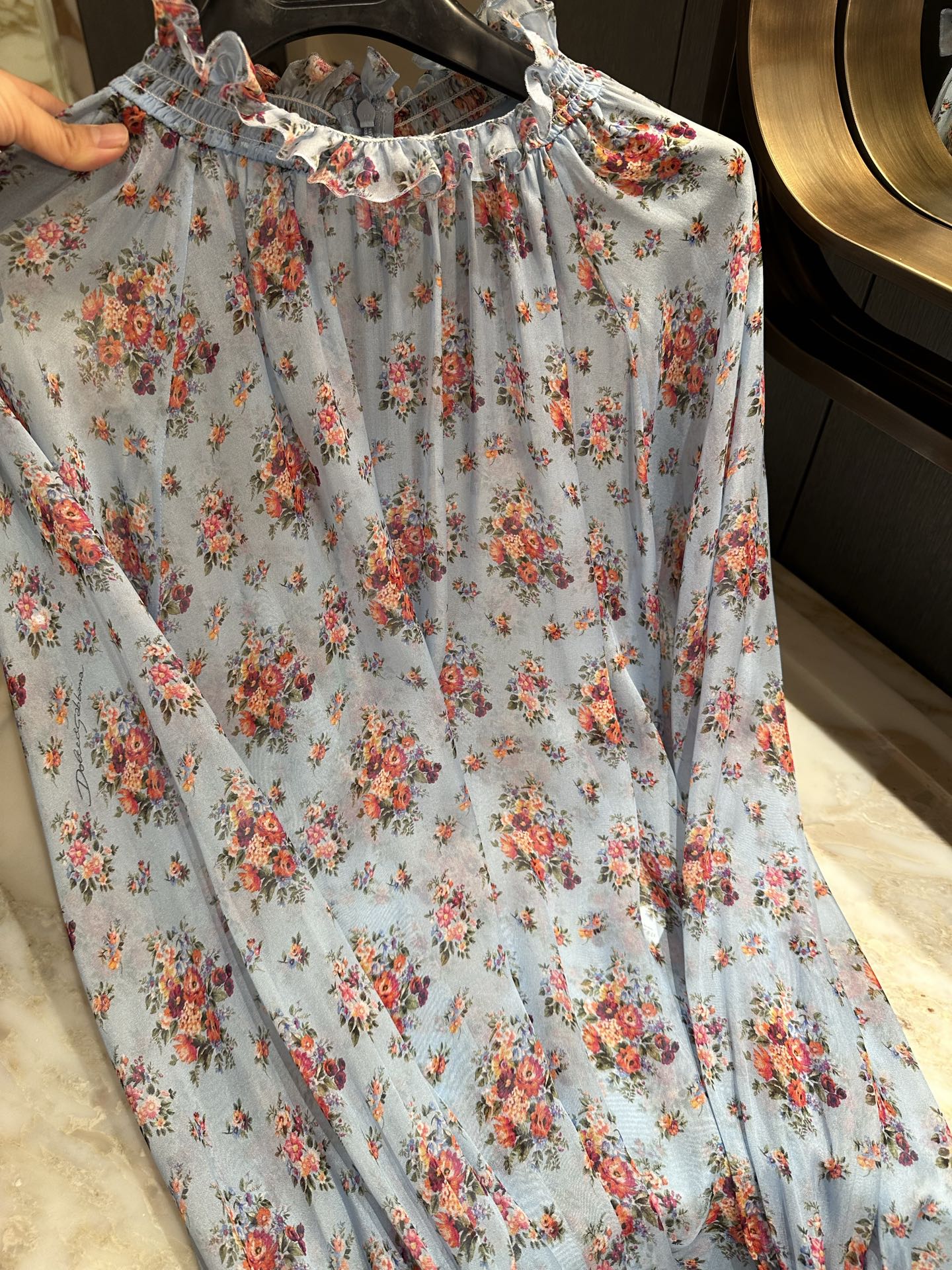 26春夏新款❤️真丝雪纺面料衬衣！小碎花百搭现货36-38-40-42