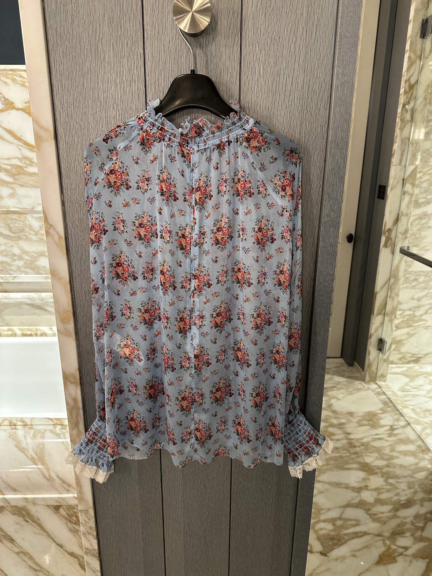 26春夏新款❤️真丝雪纺面料衬衣！小碎花百搭现货36-38-40-42