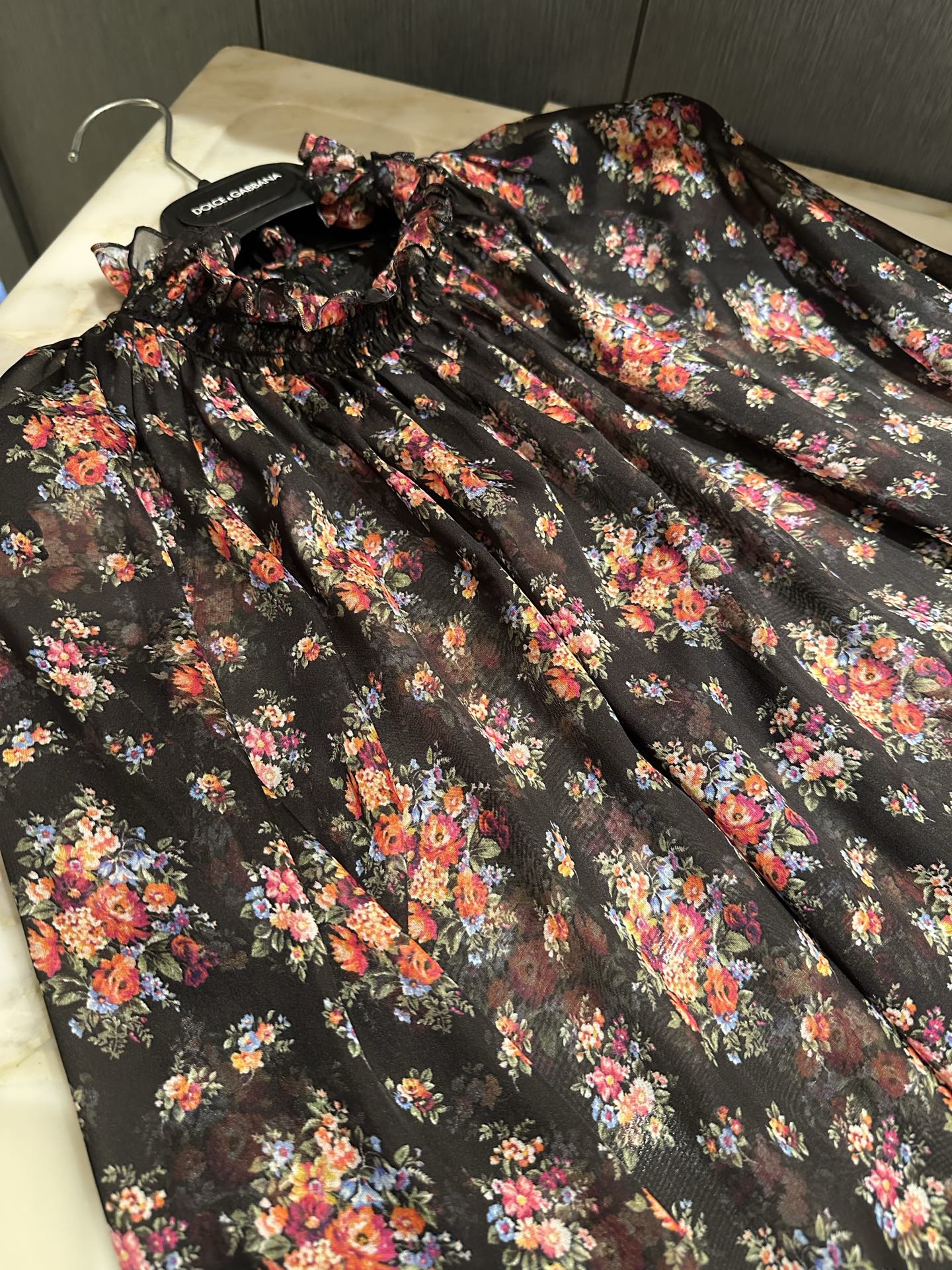 26春夏新款❤️真丝雪纺面料衬衣！小碎花百搭现货36-38-40-42