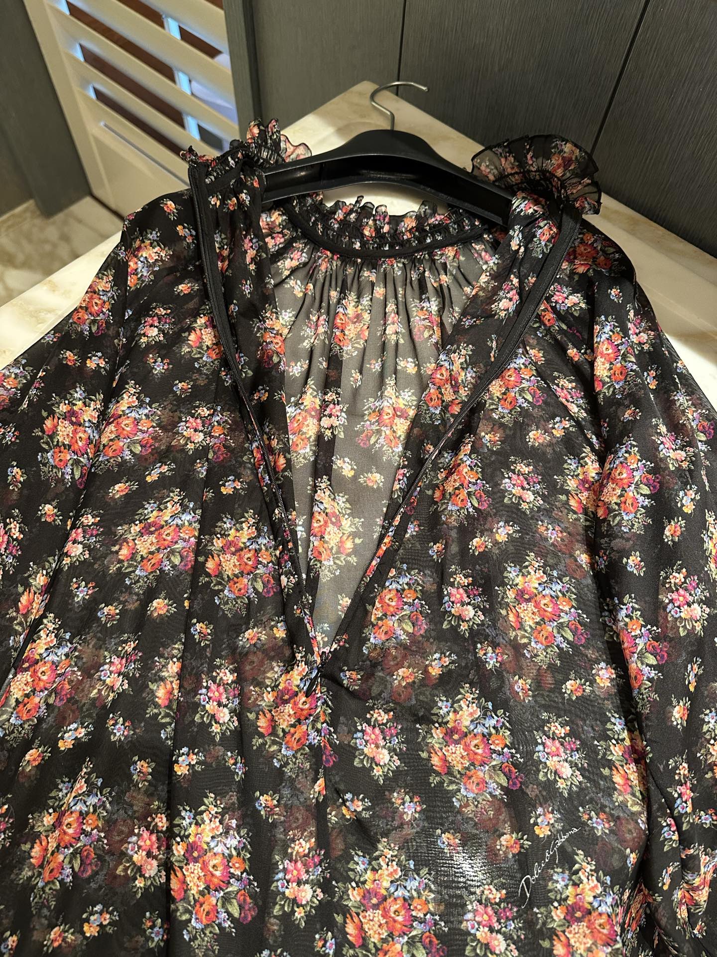 26春夏新款❤️真丝雪纺面料衬衣！小碎花百搭现货36-38-40-42