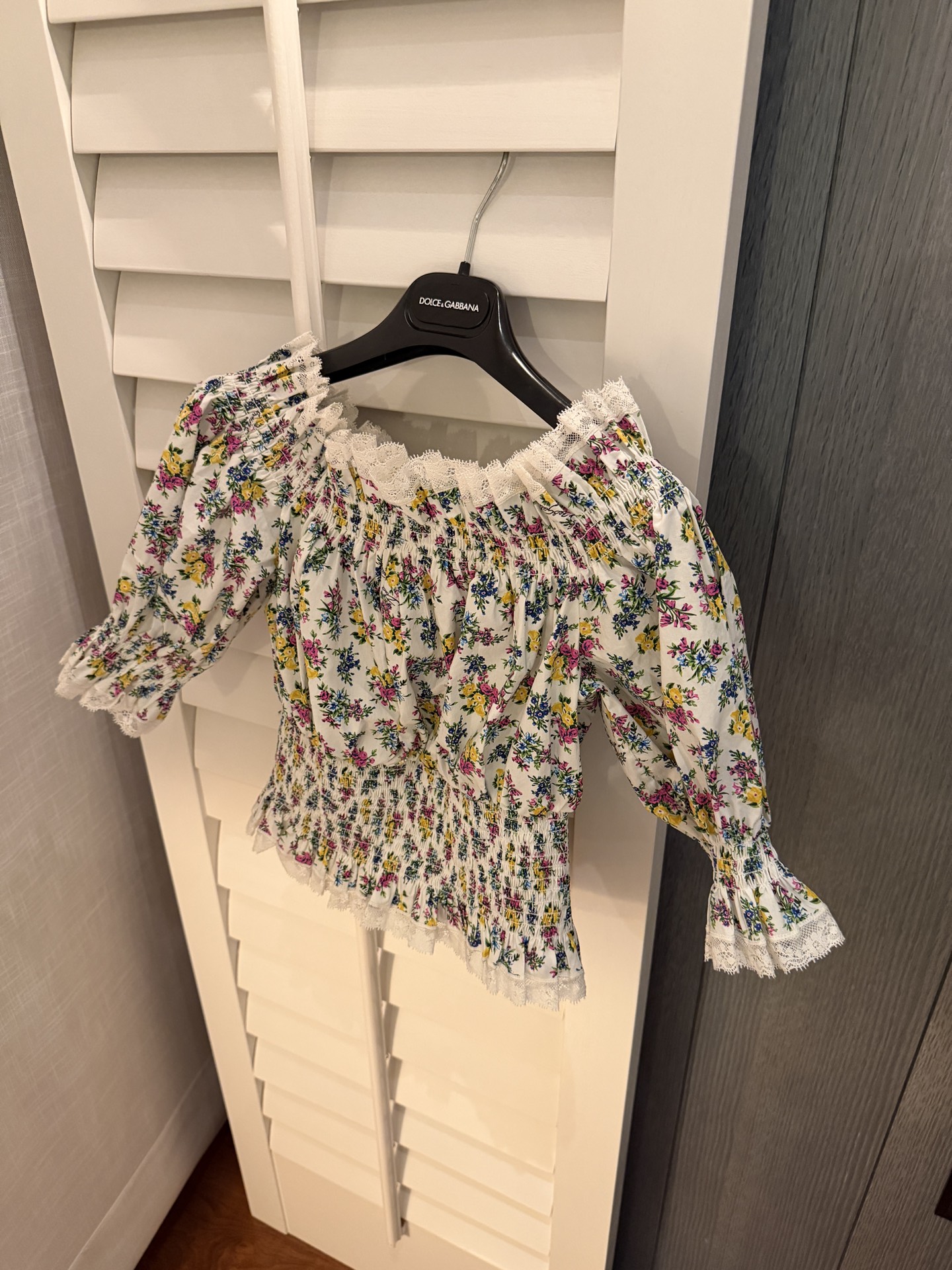 26春夏新款❤️现货纯棉打缆小碎花上衣！36-38-40-42