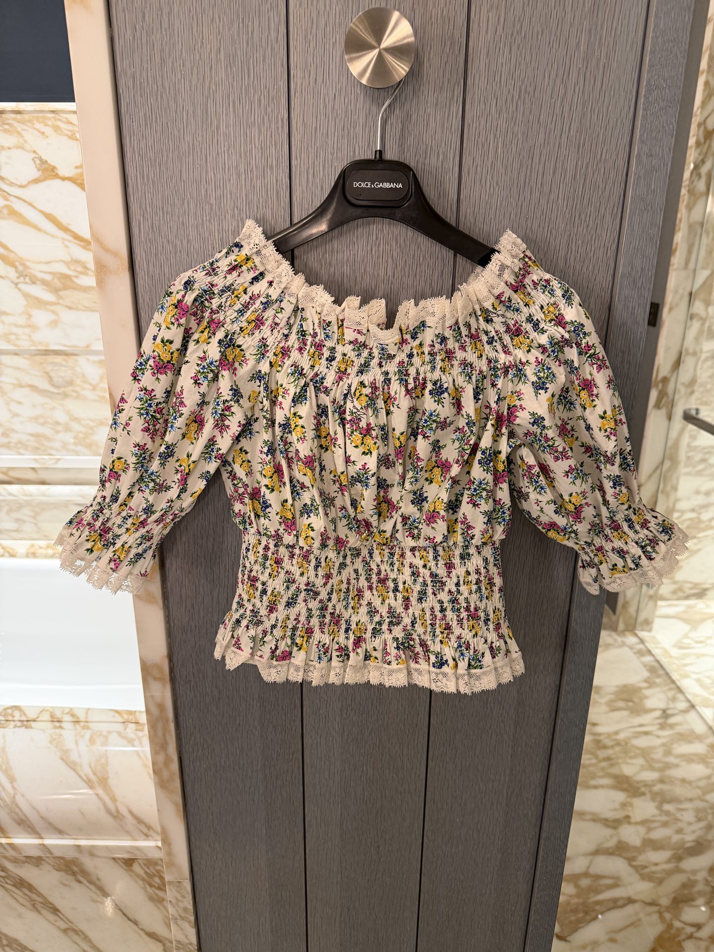 26春夏新款❤️现货纯棉打缆小碎花上衣！36-38-40-42