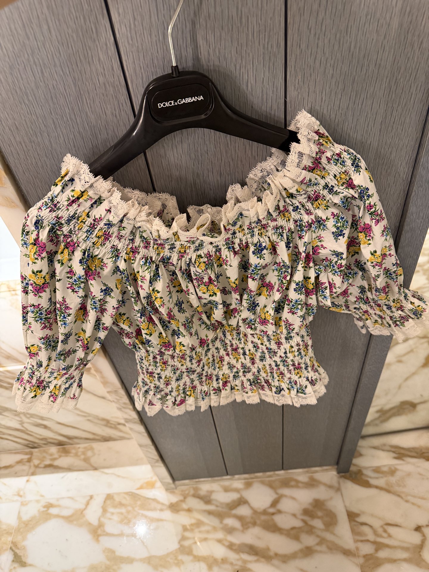 26春夏新款❤️现货纯棉打缆小碎花上衣！36-38-40-42