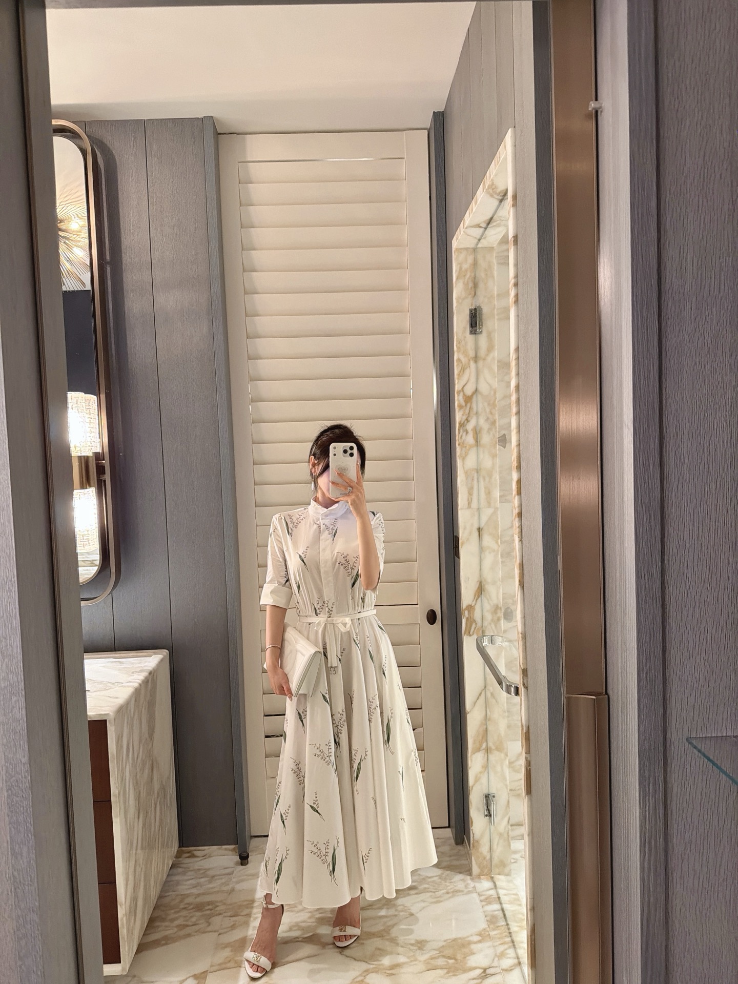 26春夏新款❤️丝绵印花大摆连衣裙！现货36-38-40-42