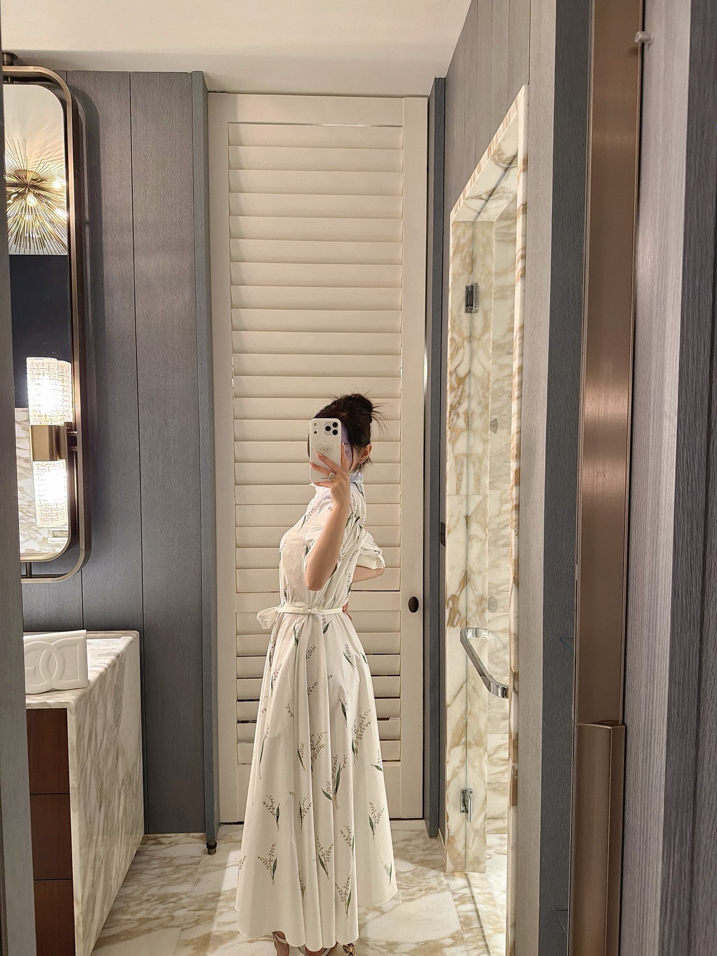 26春夏新款❤️丝绵印花大摆连衣裙！现货36-38-40-42