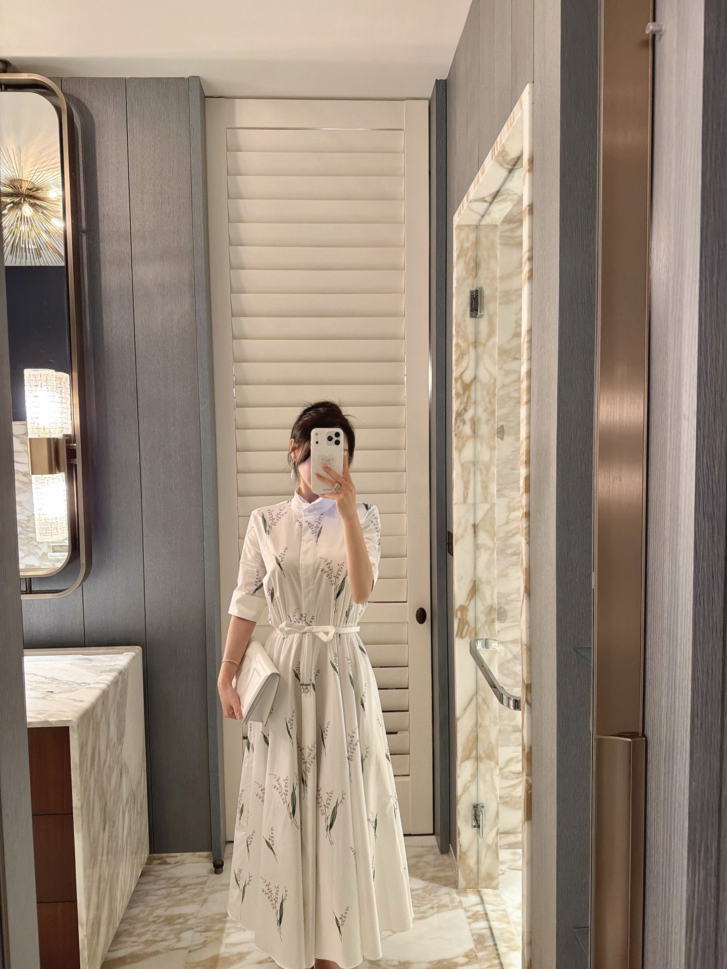 26春夏新款❤️丝绵印花大摆连衣裙！现货36-38-40-42