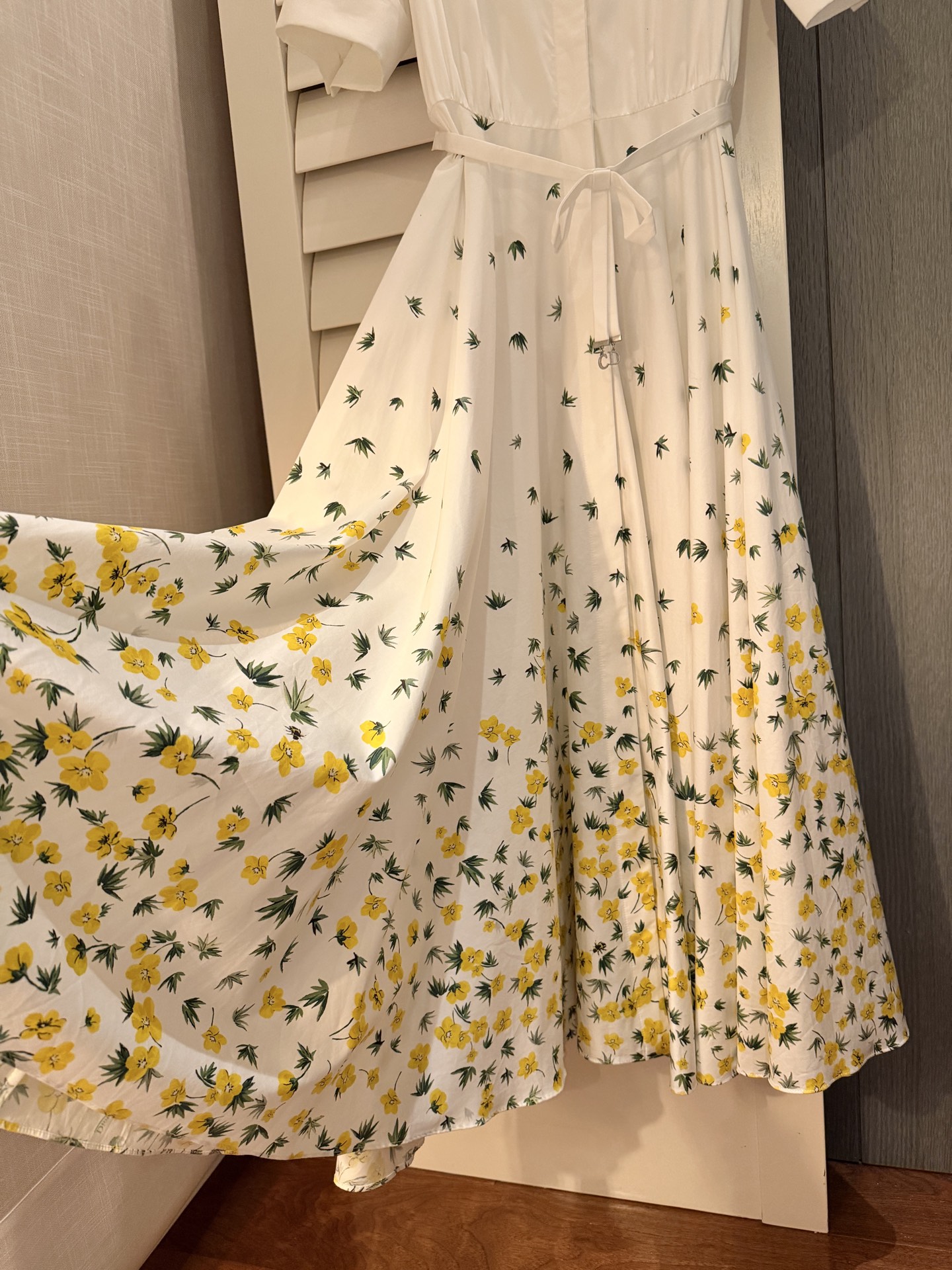 26春夏新款❤️丝绵印花大摆连衣裙！现货36-38-40-42