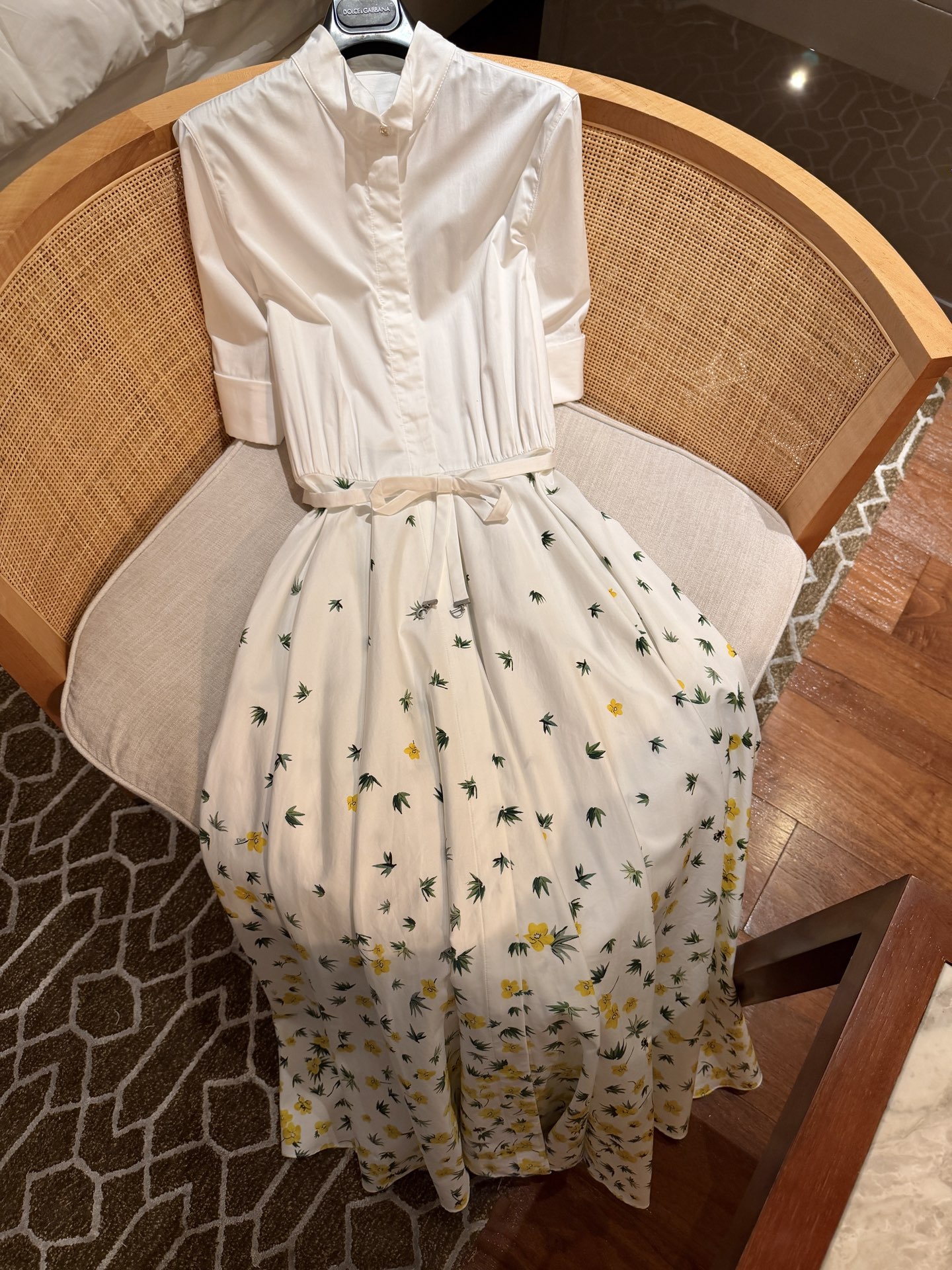 26春夏新款❤️丝绵印花大摆连衣裙！现货36-38-40-42