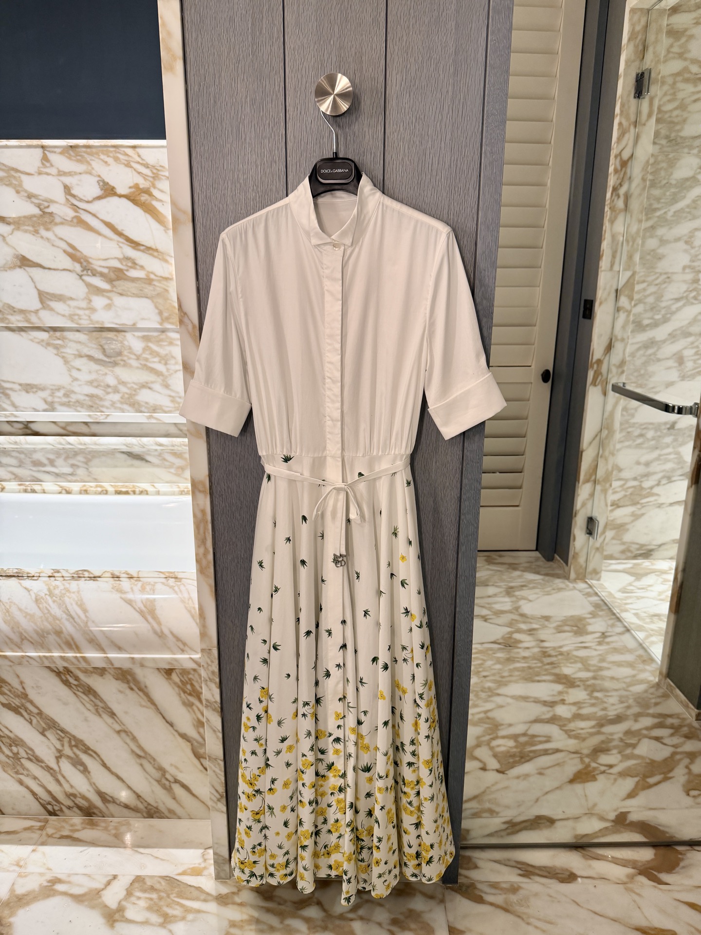 26春夏新款❤️丝绵印花大摆连衣裙！现货36-38-40-42