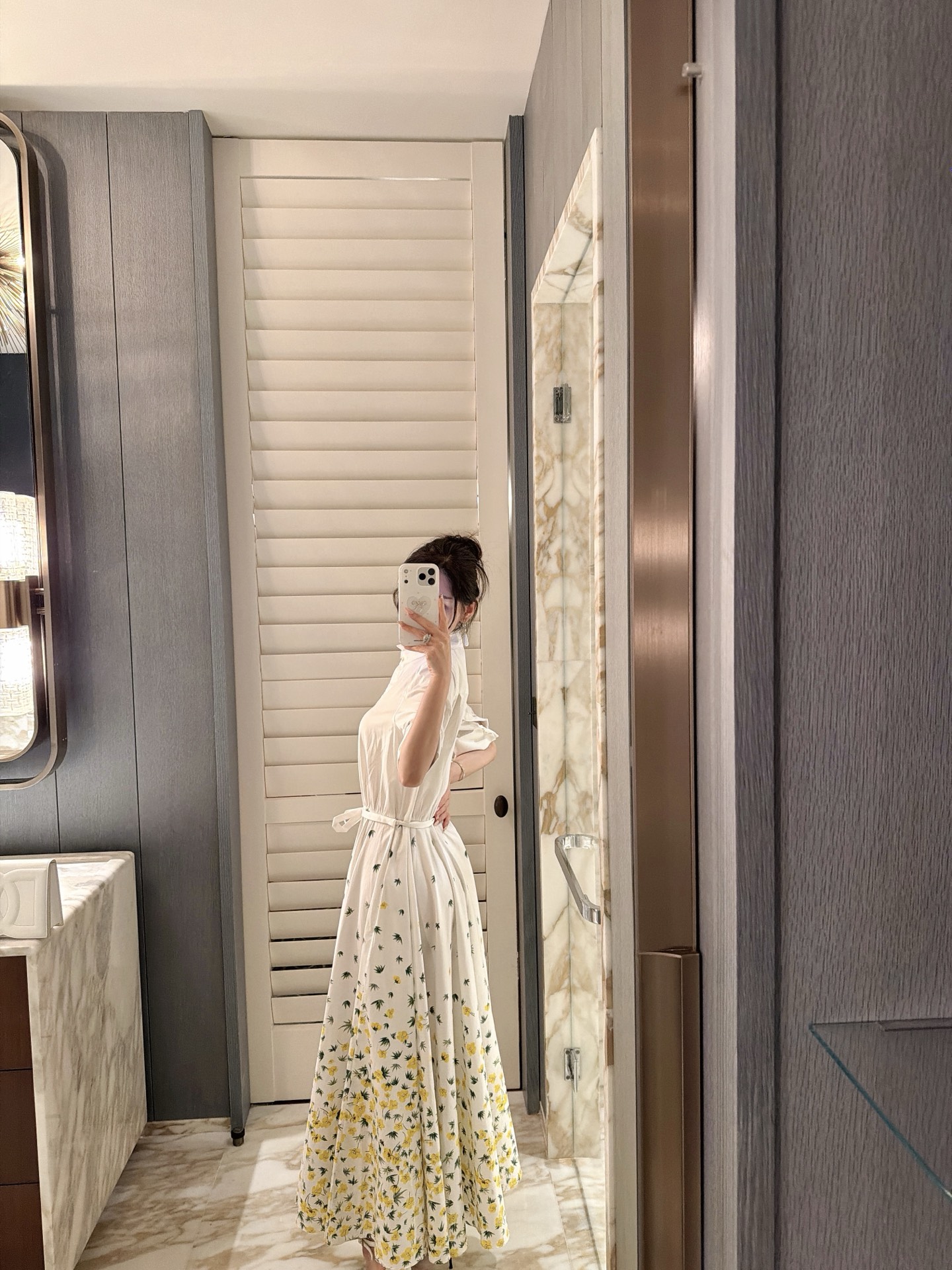 26春夏新款❤️丝绵印花大摆连衣裙！现货36-38-40-42