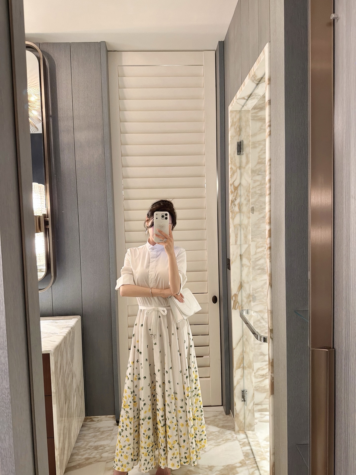 26春夏新款❤️丝绵印花大摆连衣裙！现货36-38-40-42