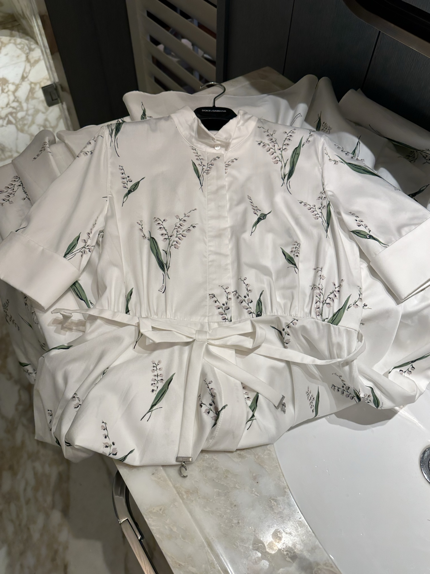 26春夏新款❤️丝绵印花大摆连衣裙！现货36-38-40-42