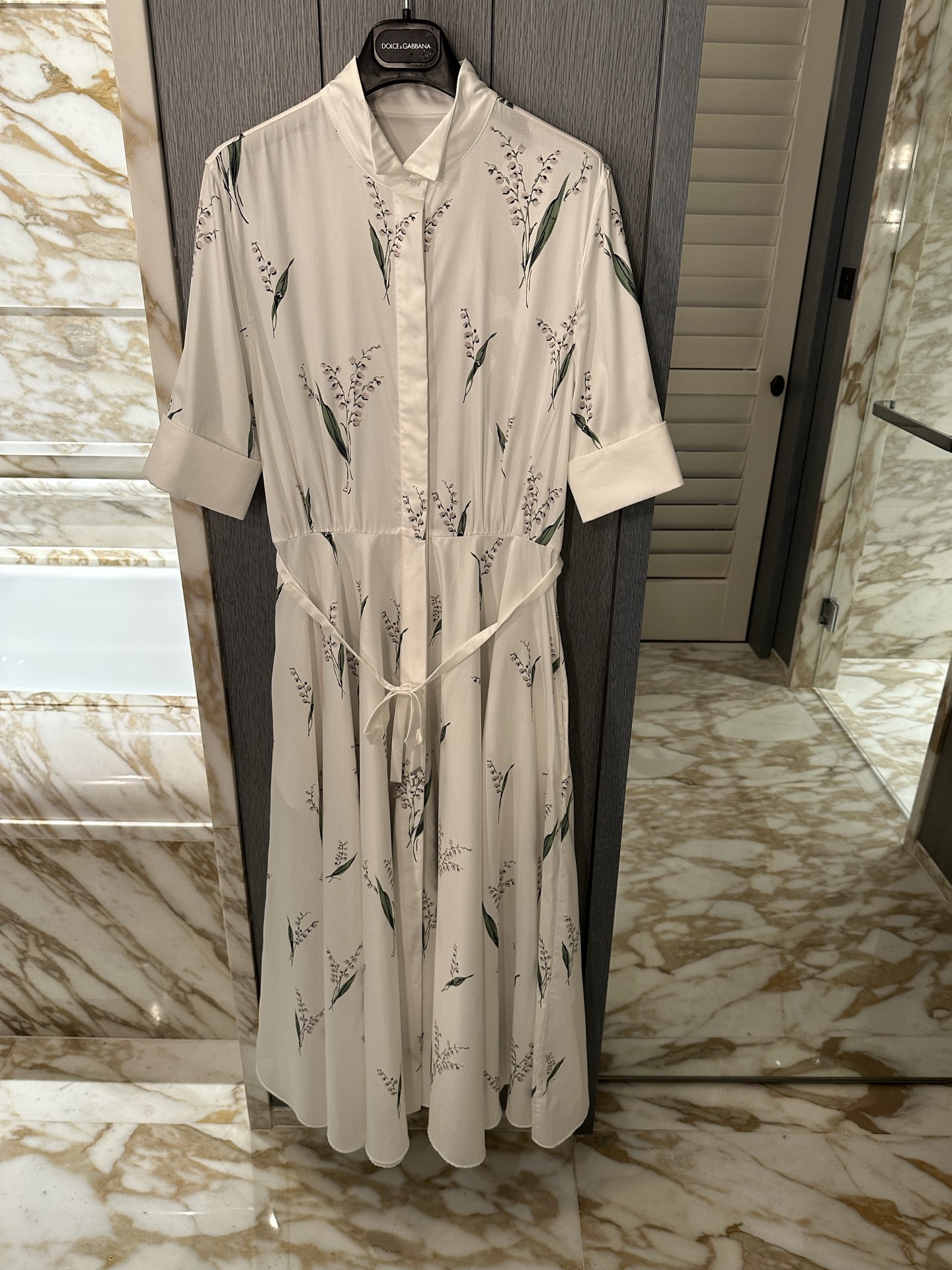 26春夏新款❤️丝绵印花大摆连衣裙！现货36-38-40-42