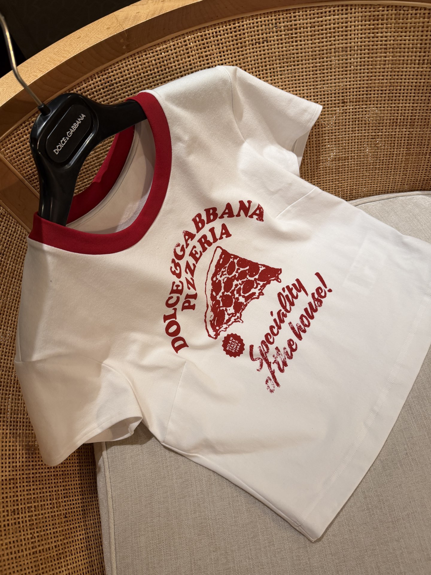 26春夏新款❤️piza图案印花T现货36-38-40-42