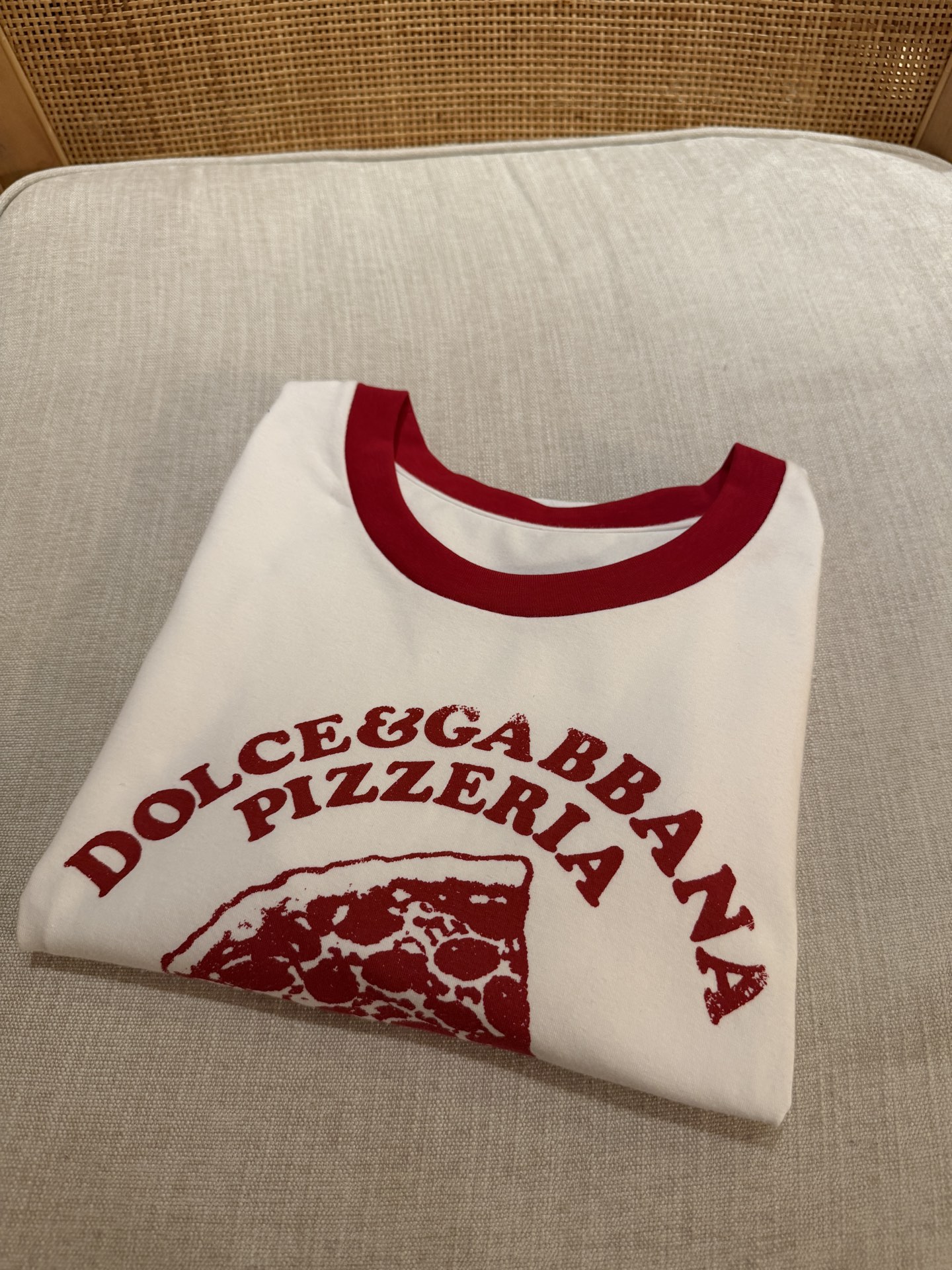 26春夏新款❤️piza图案印花T现货36-38-40-42