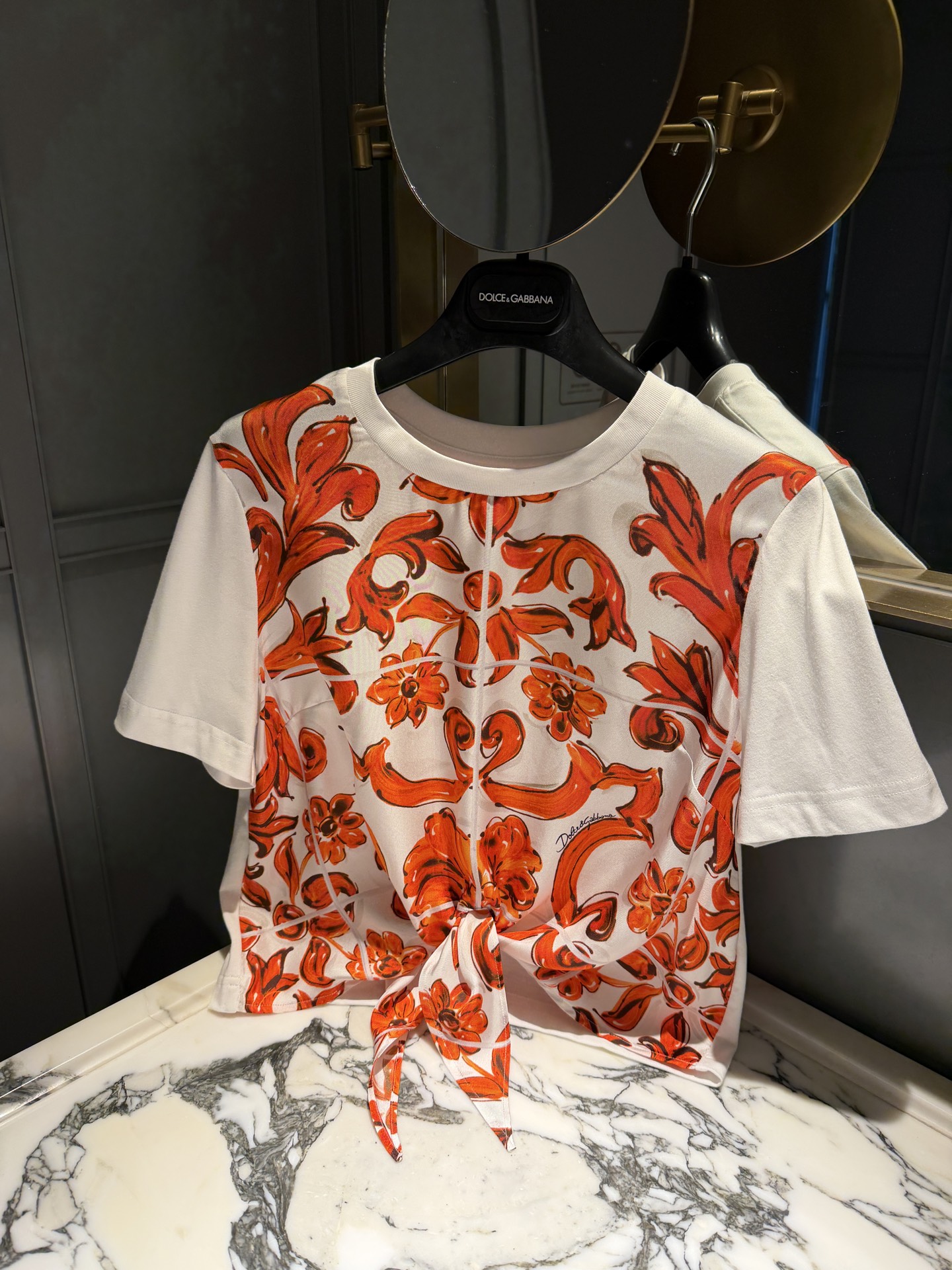 Топ с принтом Dolce & Gabbana