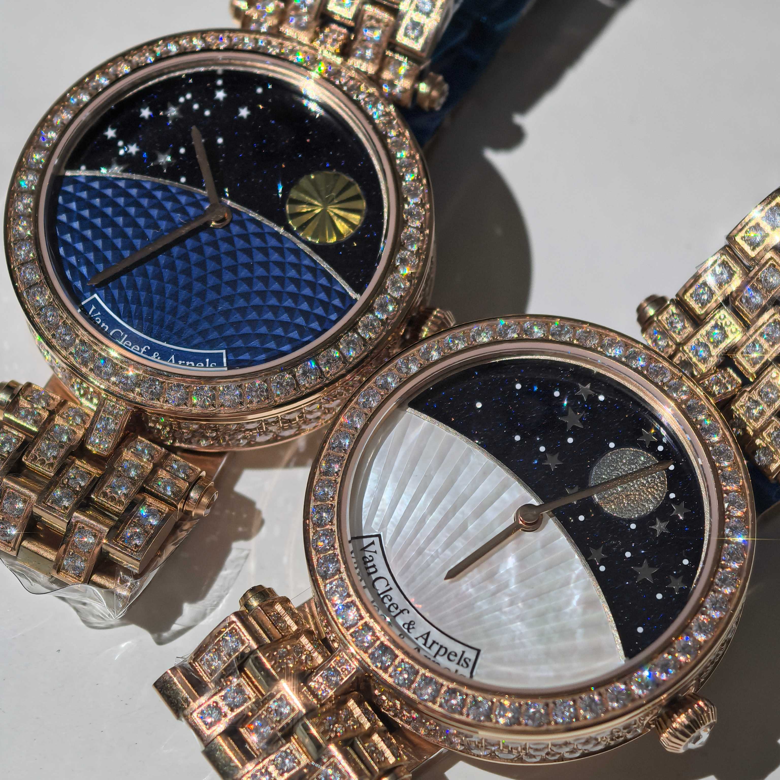 NO:726001,Van Cleef & Arpels rose gold!  The poetic complication series VCARN25800 watch with special mechanical movement is now shipped. 38MM is so beautiful that the details determine the high-end!  Delivered in original box, van cleef19860909梵克雅宝玫瑰金！ 诗意复杂功能系列VCARN25800腕表 特制机械机芯 现已出货 38MM 美到爆, 细节决定高端！ 配送原装盒,,van cleef,Watch