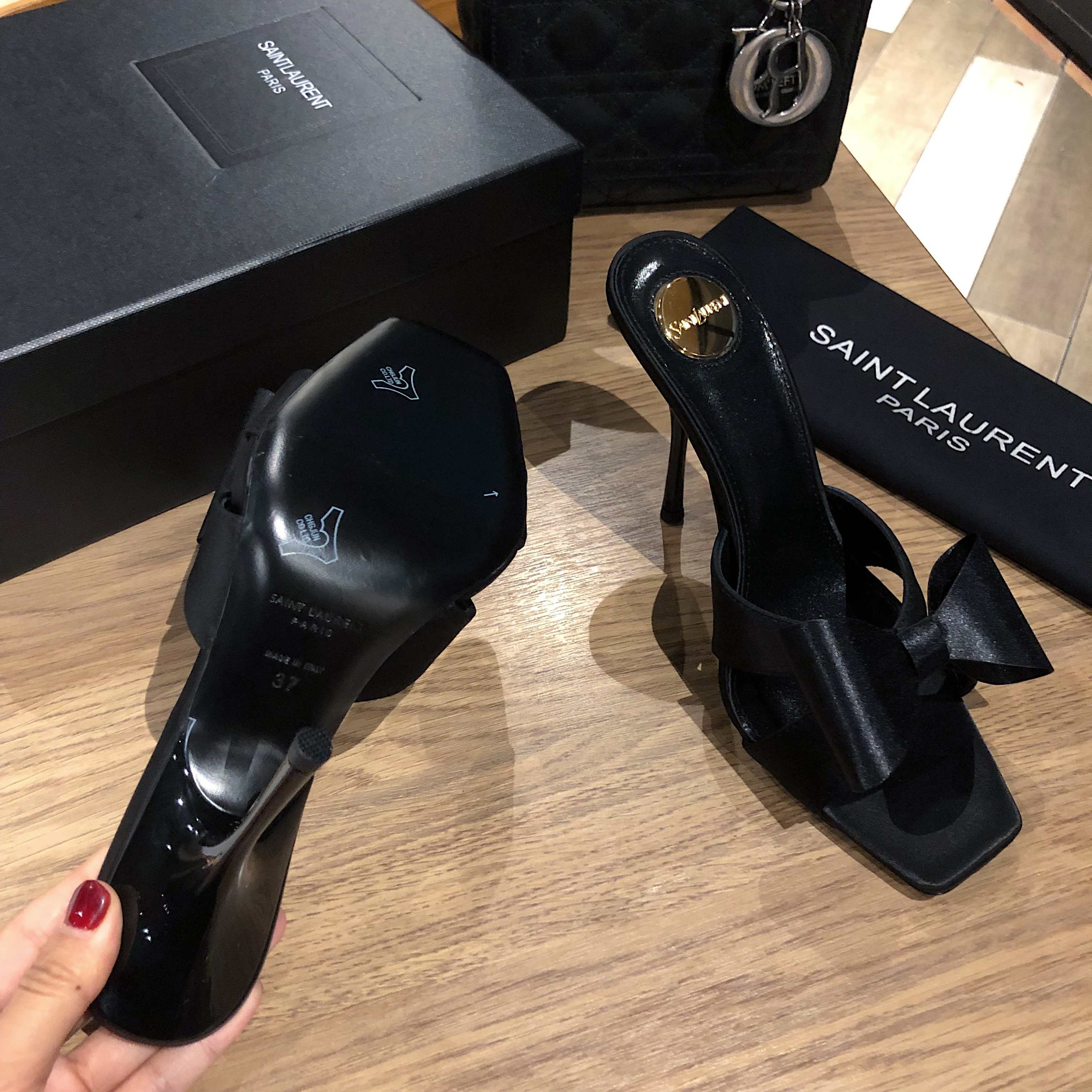 圣罗兰 Saint Laurent 经典高奢皮鞋鞋履高跟鞋 #8A536E78 9