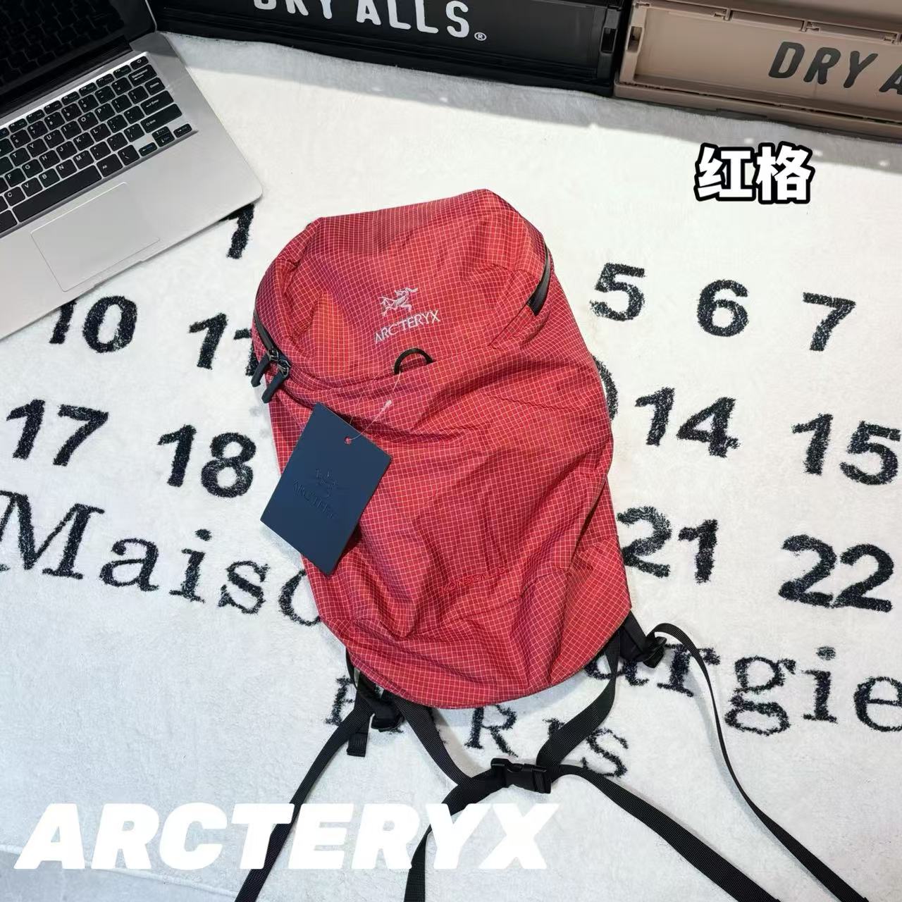 Arc'teryx Konseal 15L Backpack, Lightweight & Durable - Red Grid