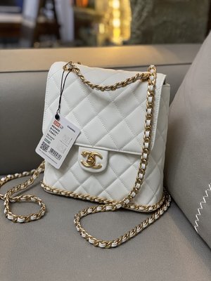 Top Grade Chanel Bags Backpack Handbags Lychee Pattern Cowhide Chains