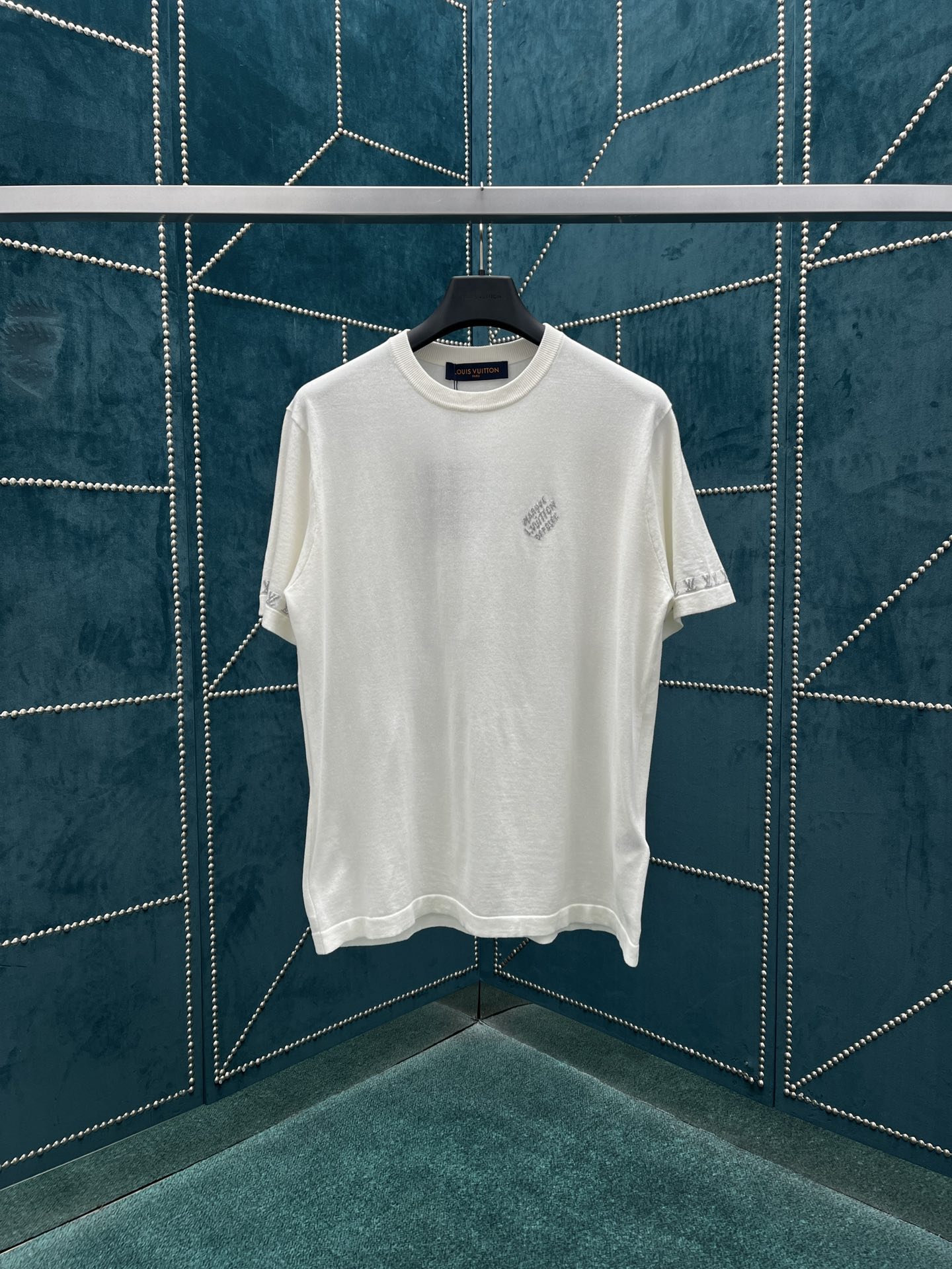 Louis Vuitton Kleding T-Shirt Unisex Katoen Breien Lente/Zomercollectie Korte mouw