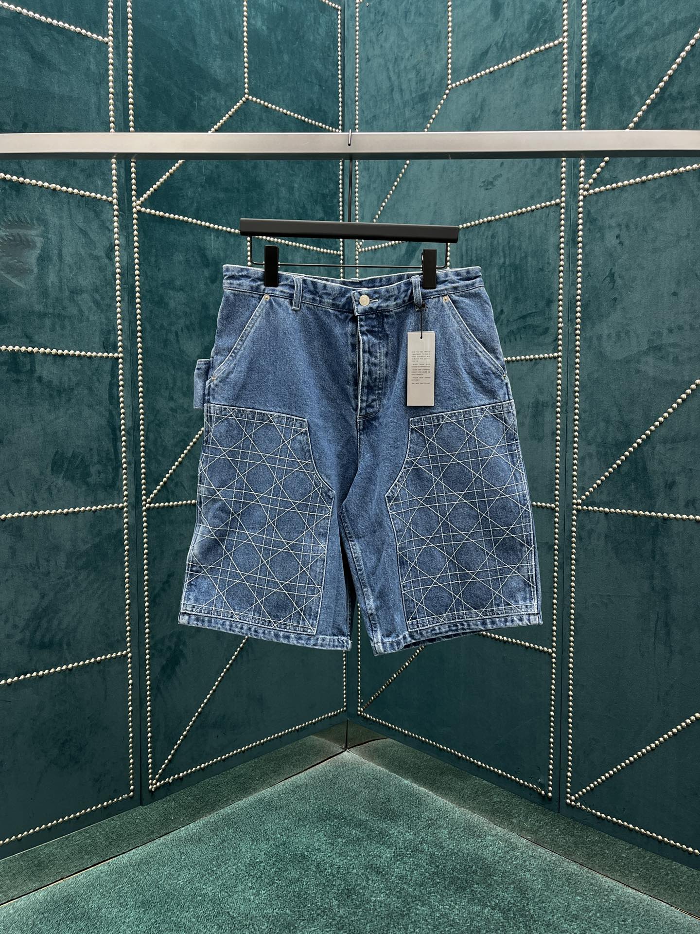 דיור בגדים מכנסיים קצרים כחול התחבורה קוטן אוסף האביב/הקיץ אופנה
