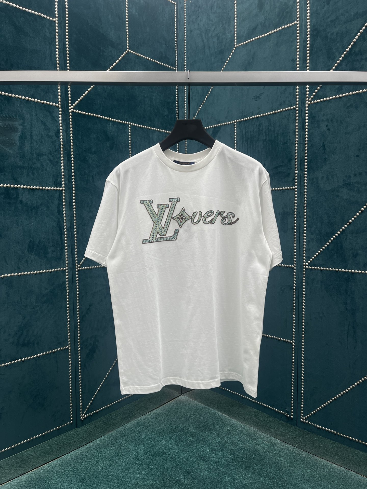Louis Vuitton Clothing T-Shirt Embroidery Unisex Cotton Spring/Summer Collection