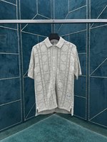 Dior Clothing Shirts & Blouses Beige Unisex Cashmere Cotton Knitting Spring/Summer Collection Fashion Casual