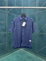 Dior Copy
 Clothing Shirts & Blouses Blue Unisex Cashmere Cotton Knitting Spring/Summer Collection Fashion Casual