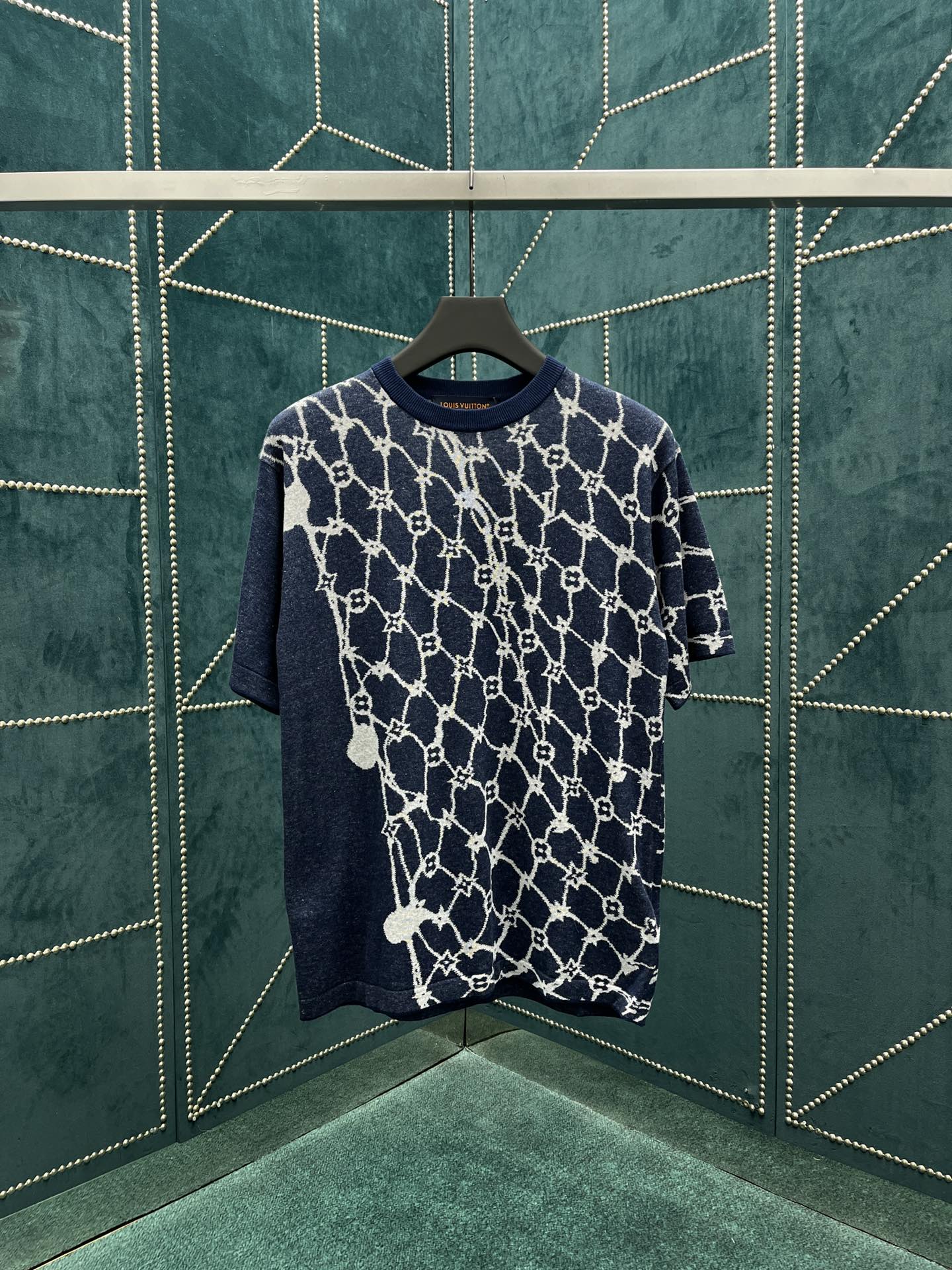 Louis Vuitton Kleding Korte Broek T-Shirt Katoen Lente/Zomercollectie Korte mouw