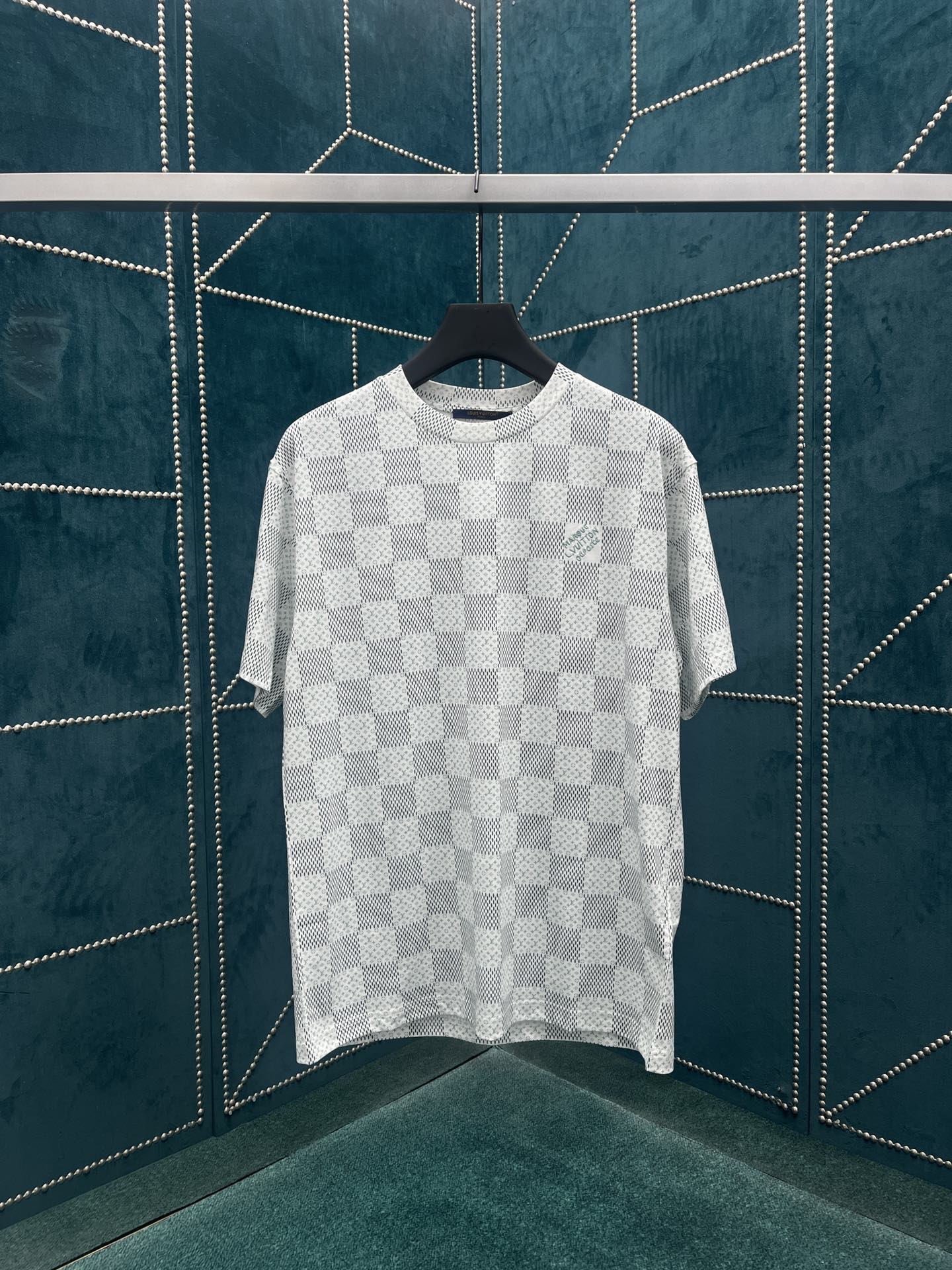 Louis Vuitton Kleding T-Shirt Borduurwerk Unisex Katoen Lente/Zomercollectie