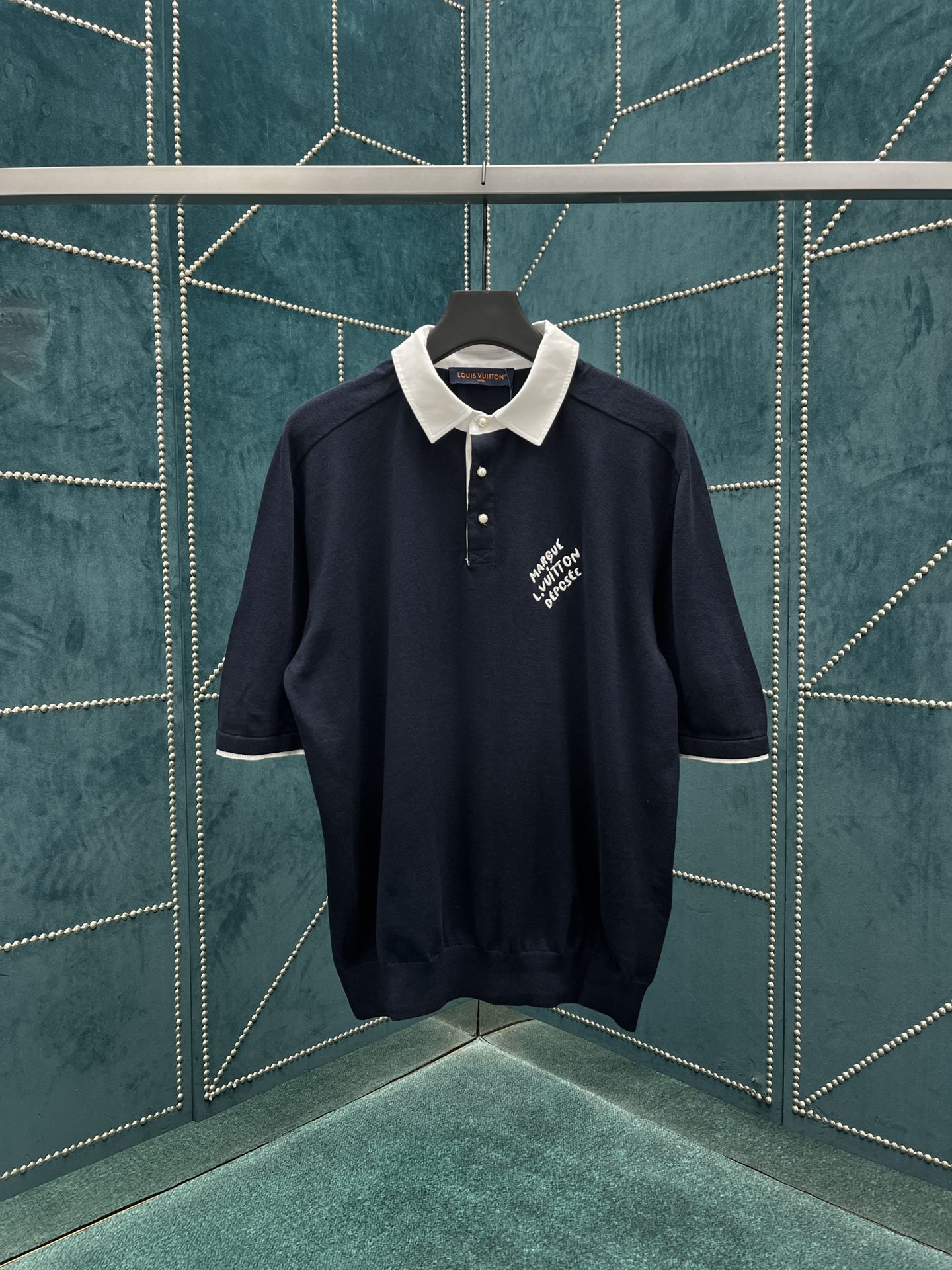 Louis Vuitton Kleding Overhemden Borduurwerk Unisex Katoen Breien Lente/Zomercollectie