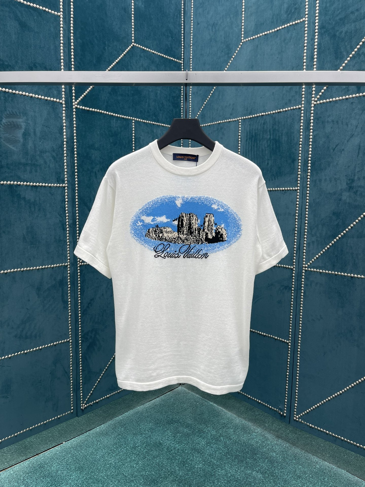 Hoge kwaliteit online
 Louis Vuitton Nep
 Kleding T-Shirt Unisex Katoen Lente/Zomercollectie Korte mouw