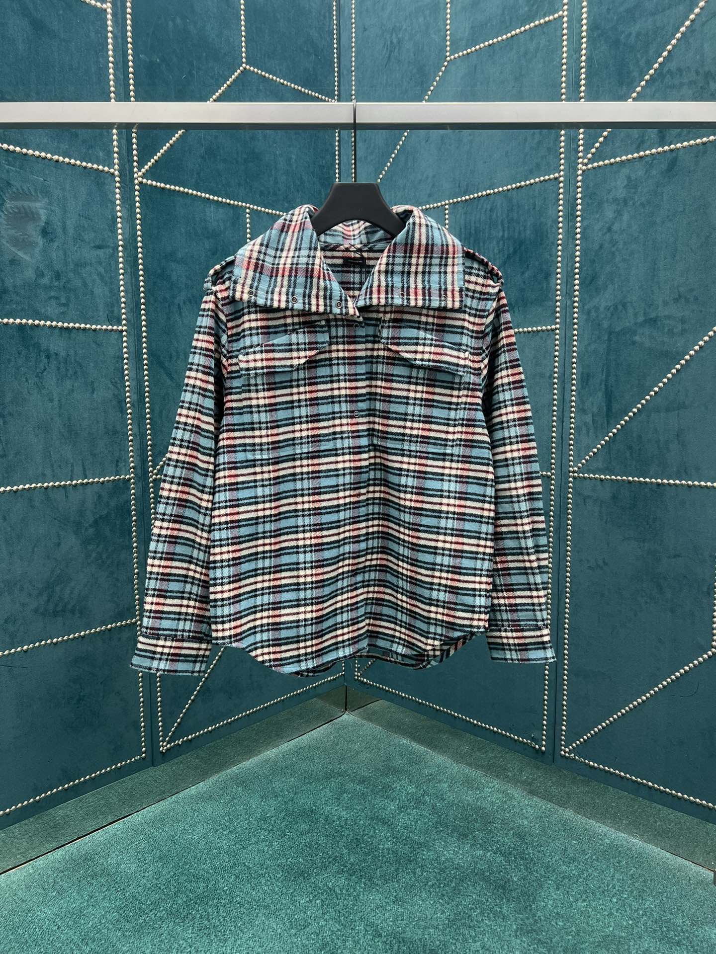 NO:517155,R13 25ss new plaid single-breasted long-sleeved shirt!  Number of codes 46.48.50.52.,,shirts,alexander wang19860909R13 25ss新款格子单排扣长袖衬衫 ！ 码数46.48.50.52.,,shirts,alexander wang,Men's clothing