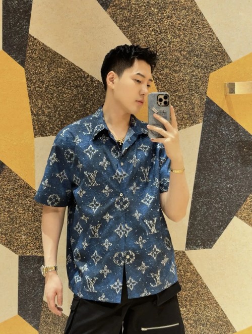 Louis Vuitton 25SS Monogram Regatta Print Short Sleeve Shirt 1 Louis Vuitton 25SS Monogram Regatta Print Short Sleeve Shirt