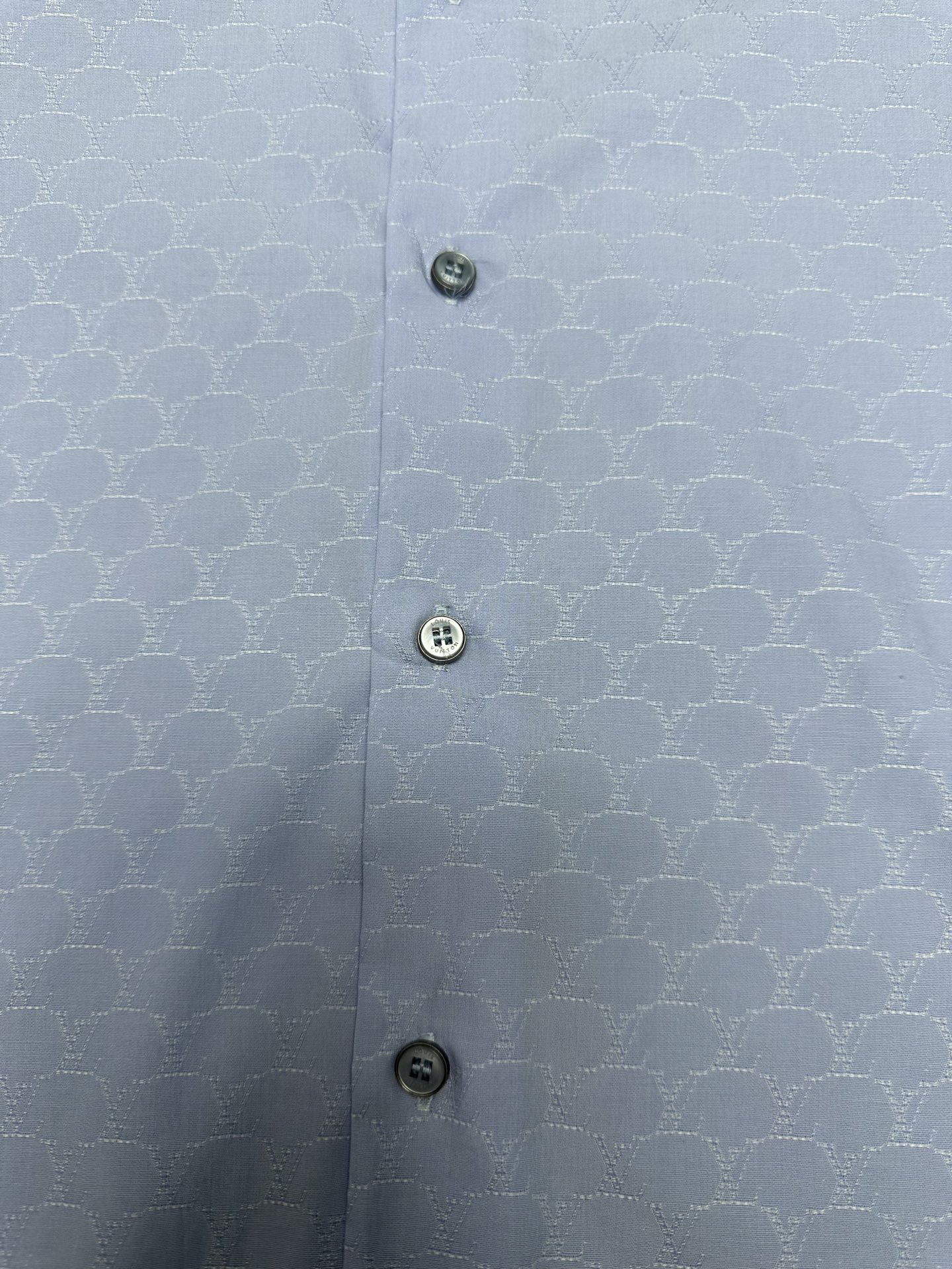  驴家       25ss新款长袖衬衫为细腻棉布铺陈 LV Fishnet 提花织纹，令正式着装流露儒