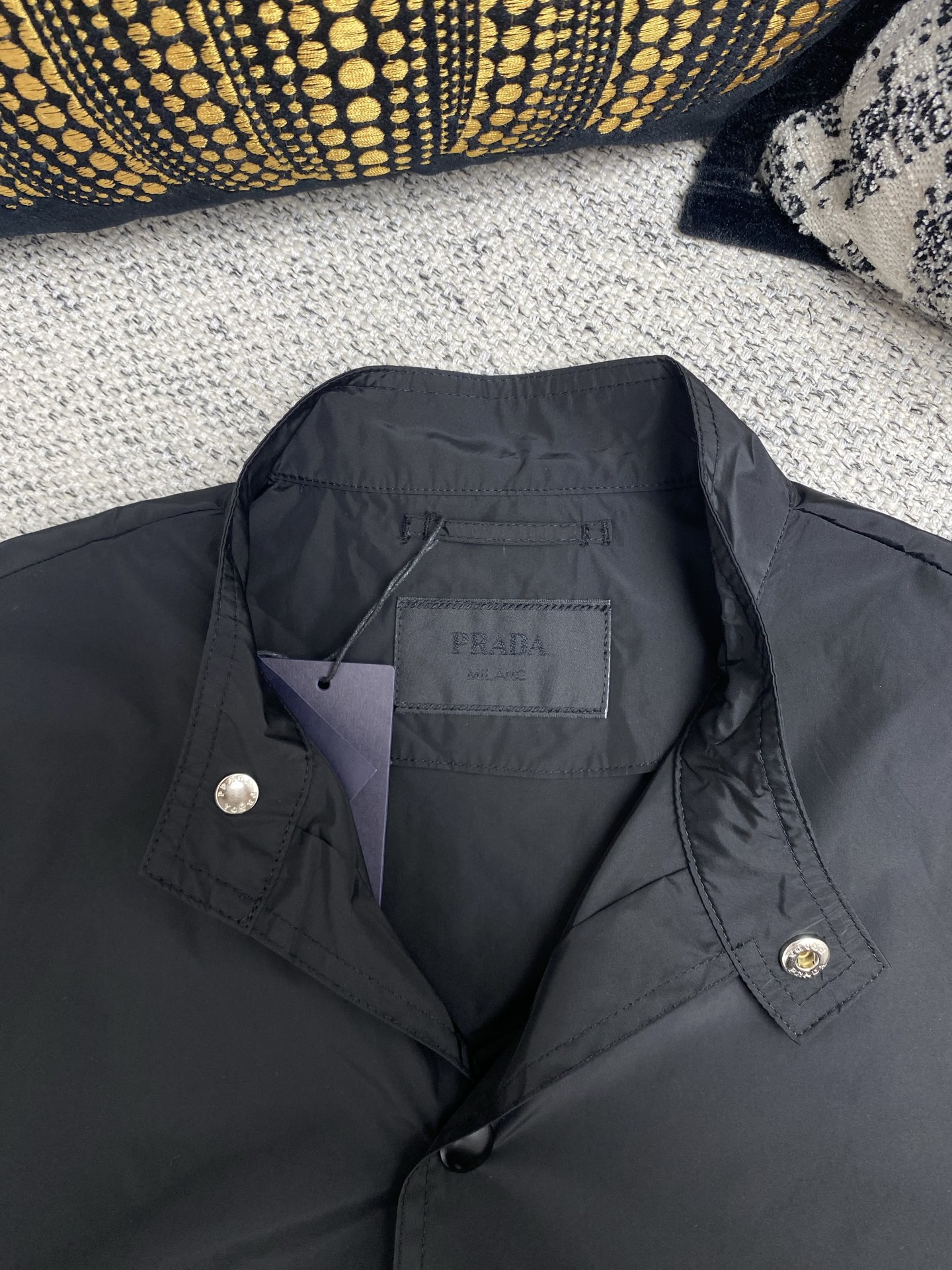 Prada Re-Nylon Jacket - Lightweight Windbreaker, Black, Button-Down Closure 5 i1749632177706 7231 0 3