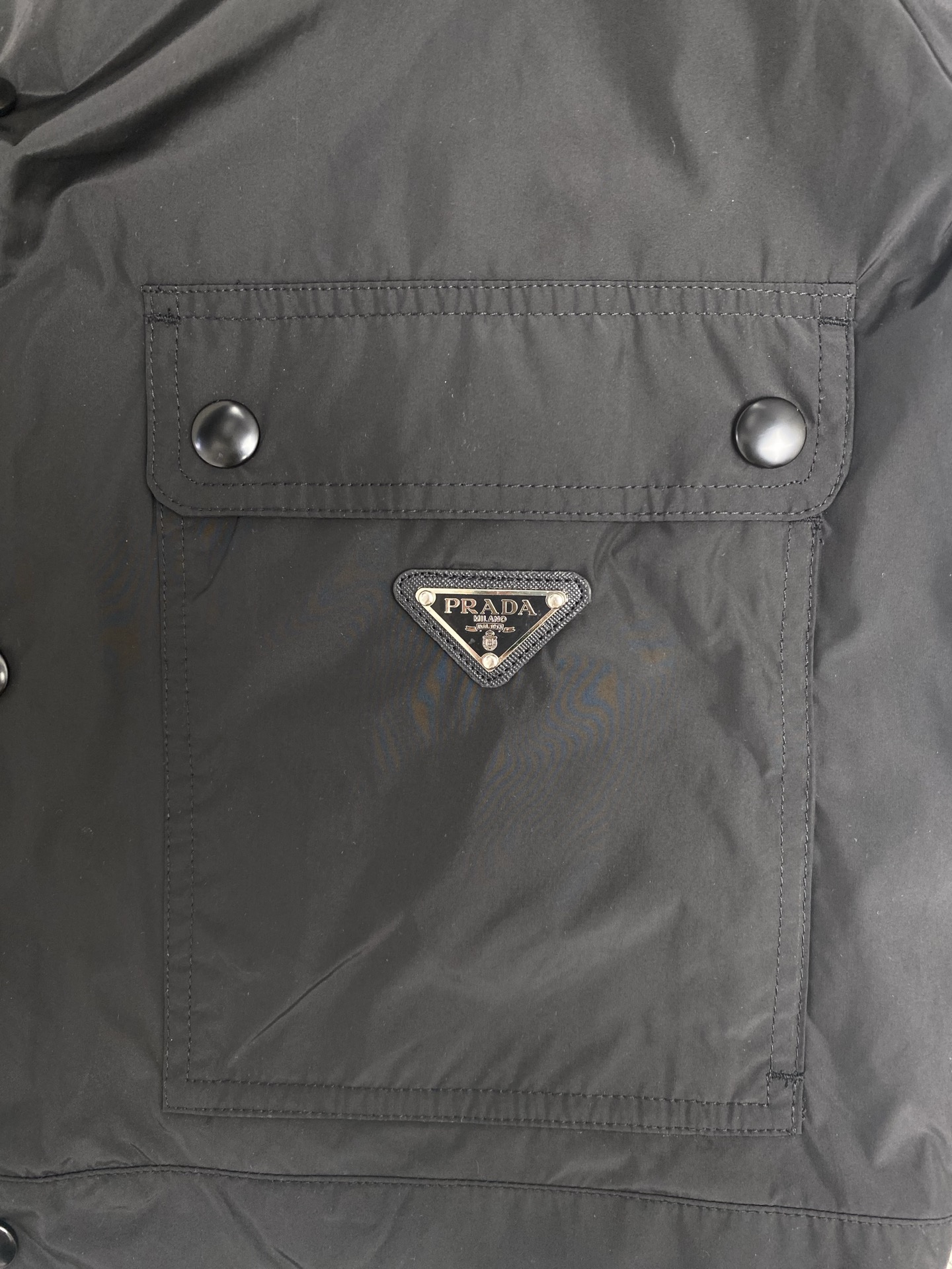 Prada Re-Nylon Jacket - Lightweight Windbreaker, Black, Button-Down Closure 9 i1749632178895 6599 0 7