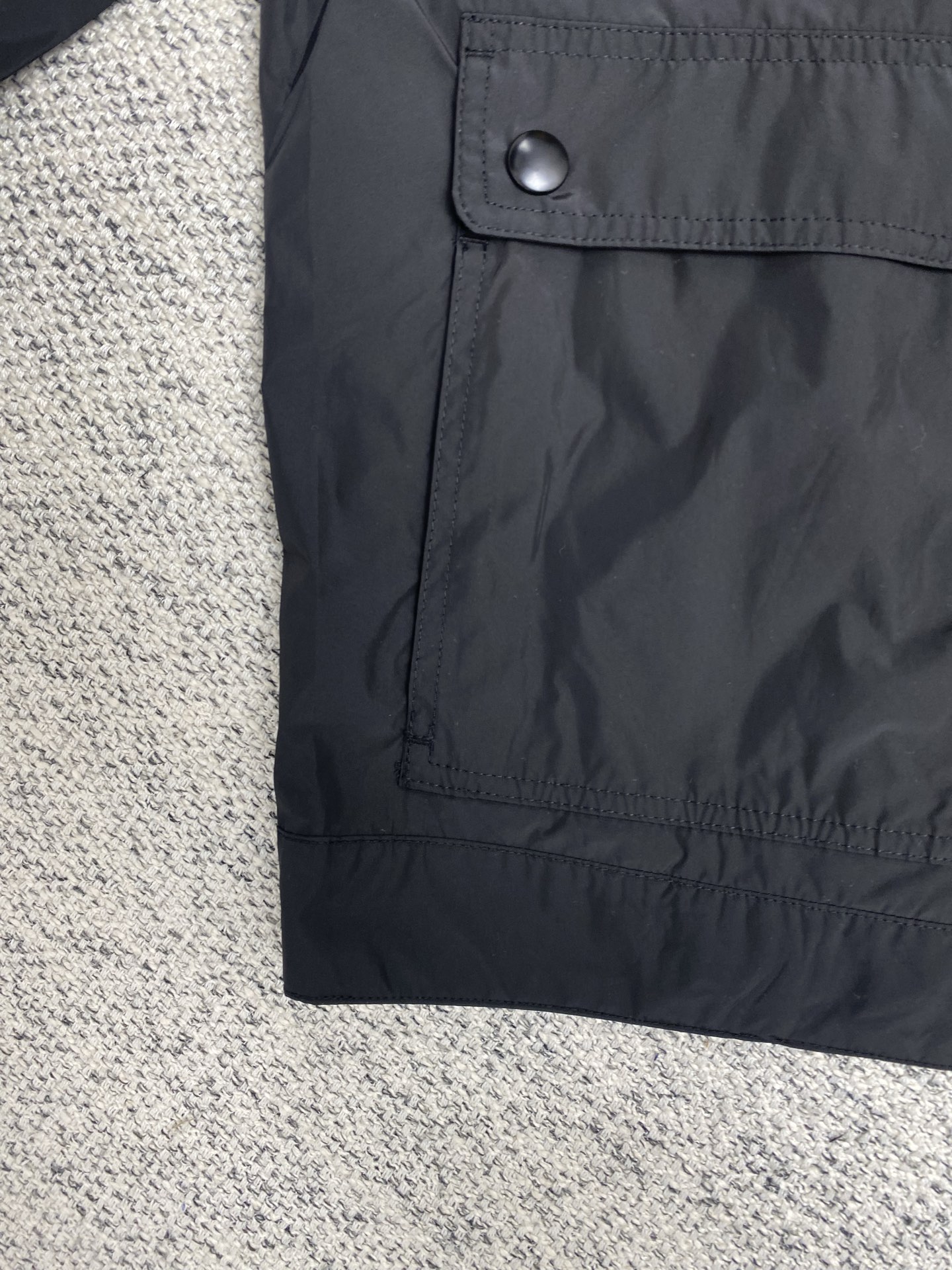 Prada Re-Nylon Jacket - Lightweight Windbreaker, Black, Button-Down Closure 6 i1749632178956 1190 0 4