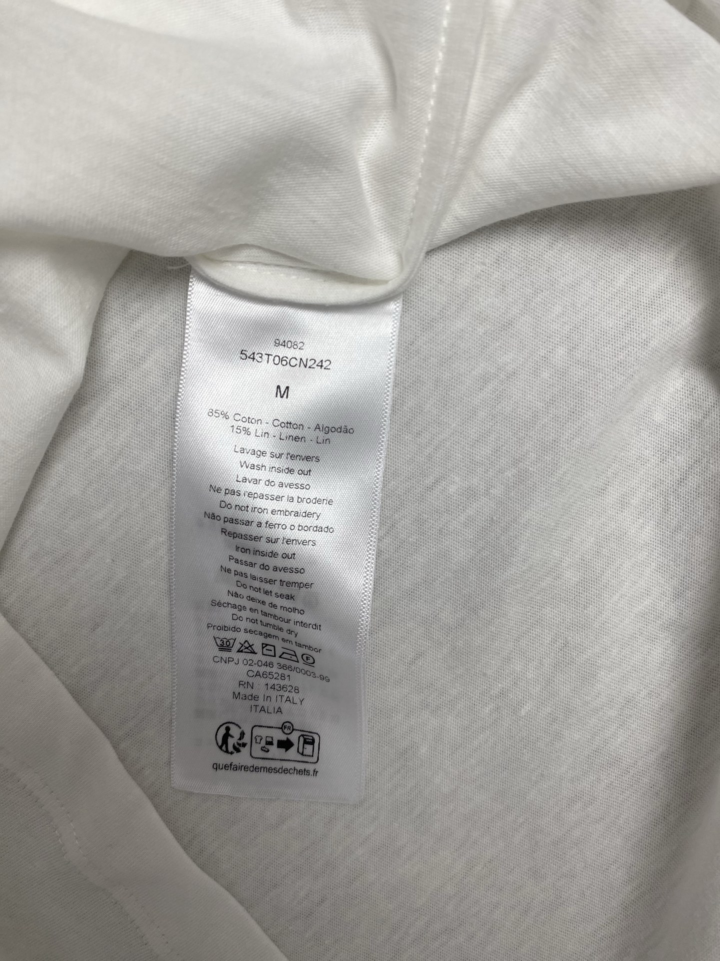  迪奥        25ss新款城市限定棉麻混纺衫短袖，高版本，女款！
码数：S.M.L.