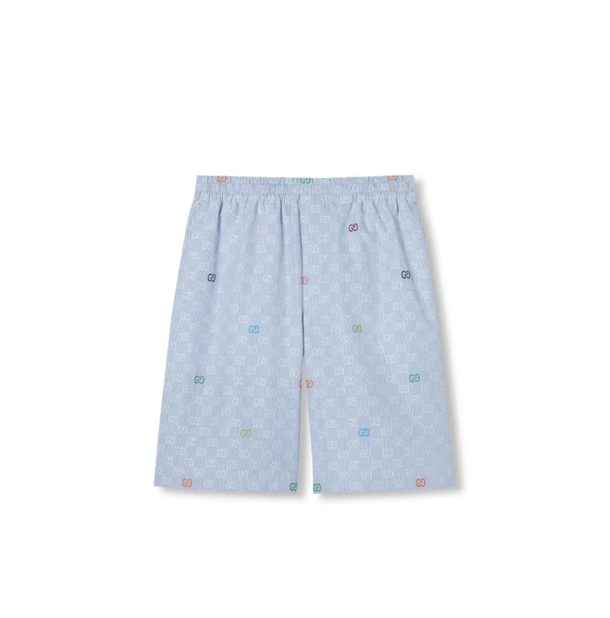 Gucci Light Blue Cotton Shirt and Shorts Set with Embroidered Details 5 i1751872502360 7235 0 3