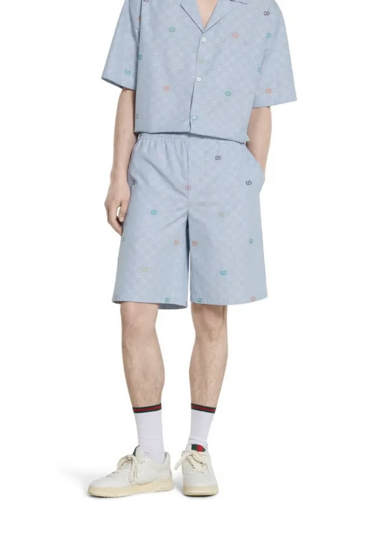Gucci Light Blue Cotton Shirt and Shorts Set with Embroidered Details 4 i1751872502766 1714 0 2