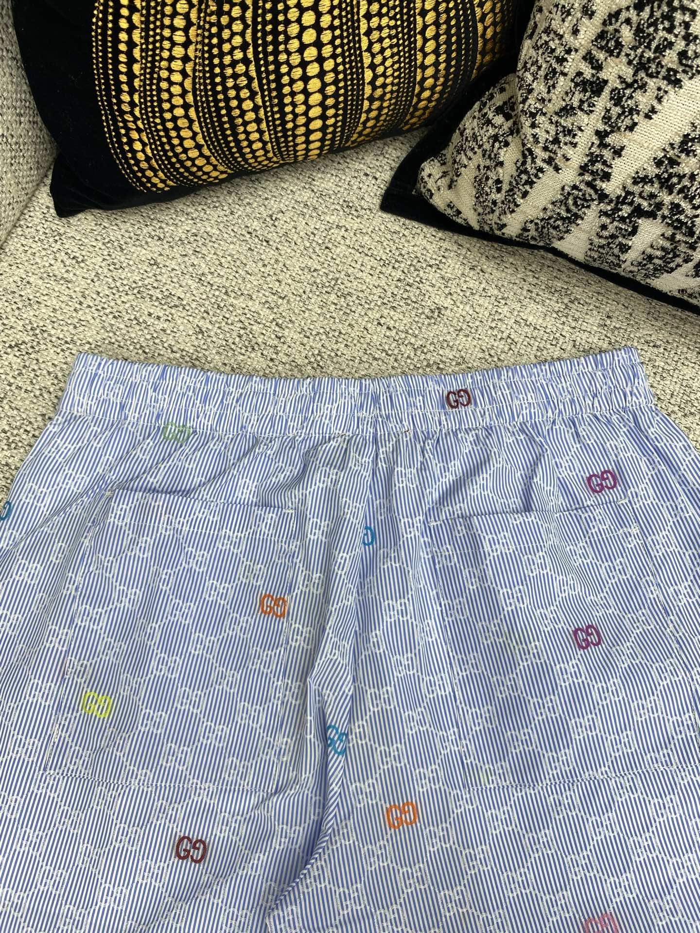 Gucci Striped Swim Shorts with Colorful GG Logo - Stylish Summer Essential 9 i1751872856133 2097 0 8